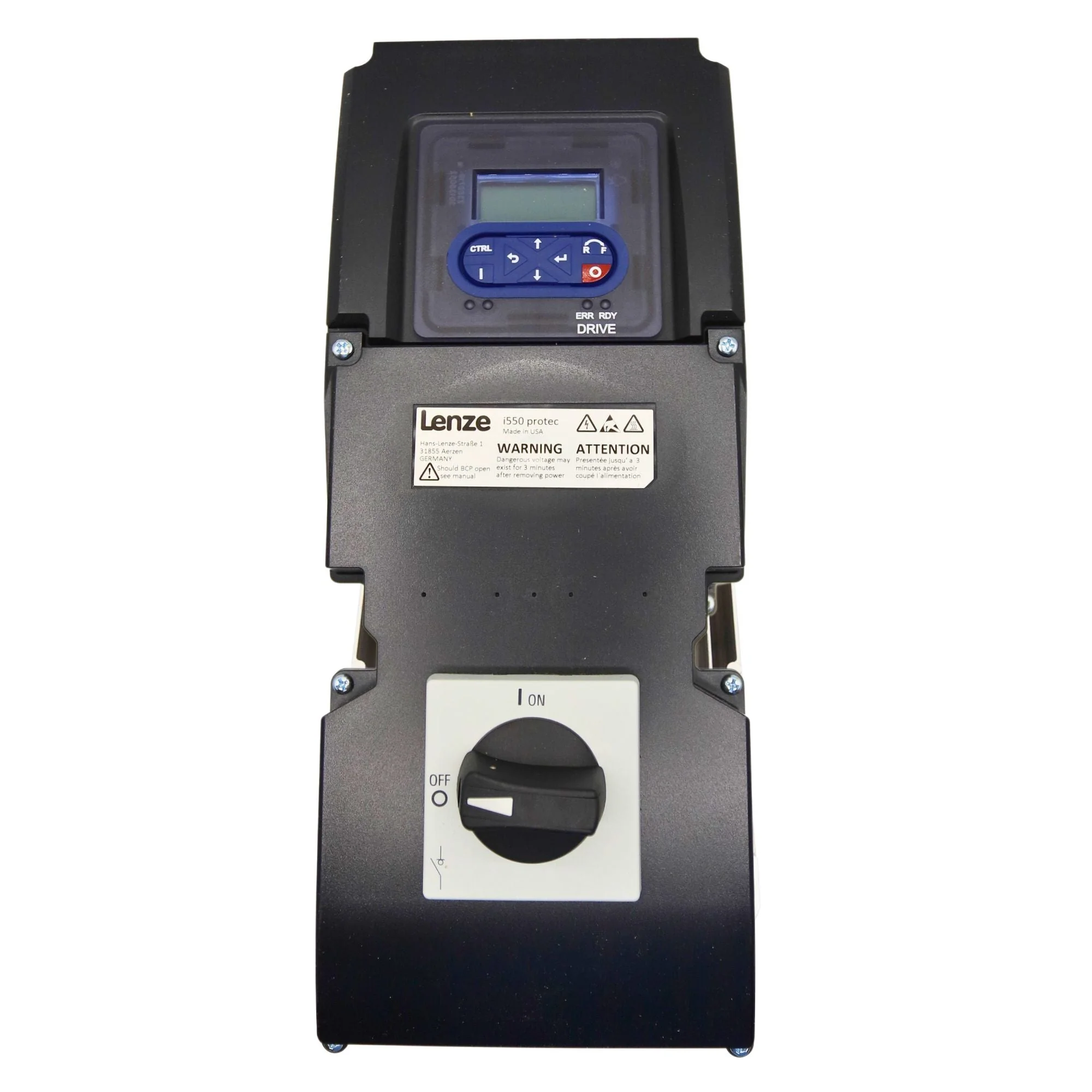 Lenze | i550 Protec VFD 2 HP 3ph 480V IO-Link ExtBox NEMA 4X | I55AP215F20711K06S