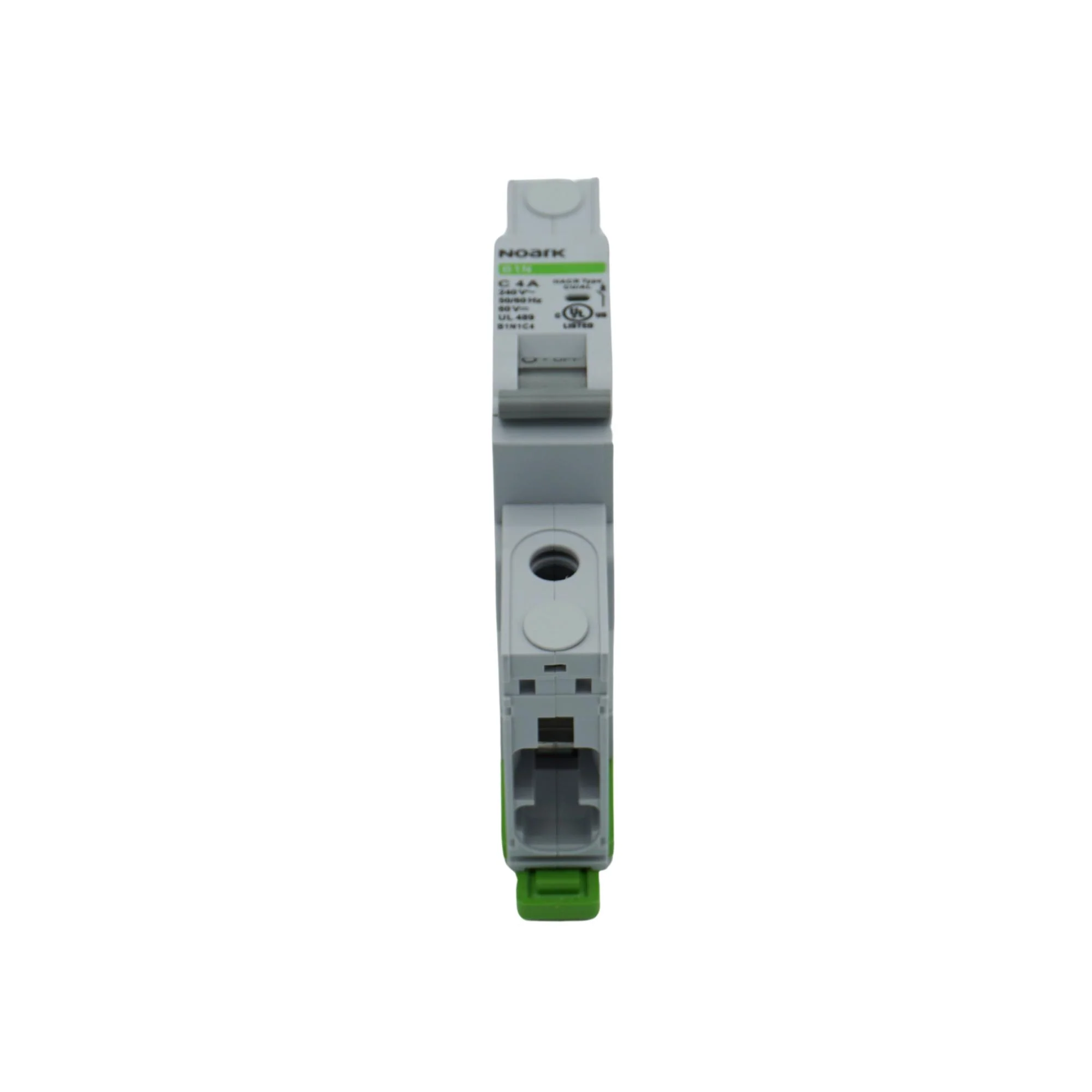 Noark | Mini Circuit Breaker, 1P, C-Curve, 4A, UL489, 240VAC/60VDC, 10 kA, Box Lug | B1N1C4 - Image 2