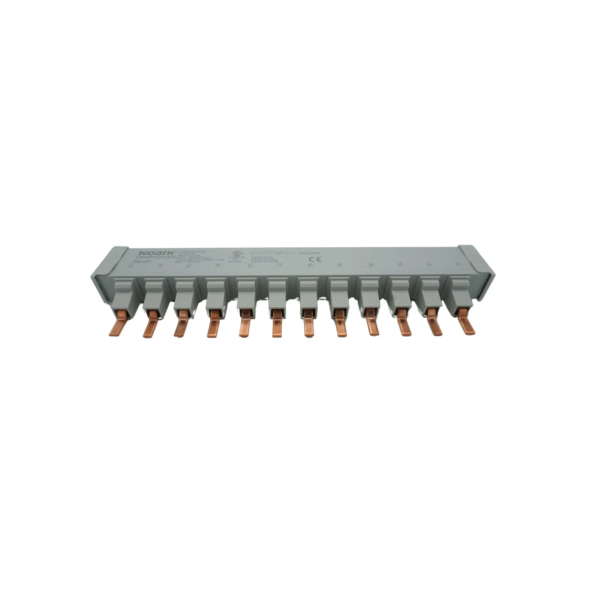 Noark | Mini Circuit Breaker, 2 Pole, 12 Pin Busbar (max 6 2Pole breakers) | CBA2P12P25UL