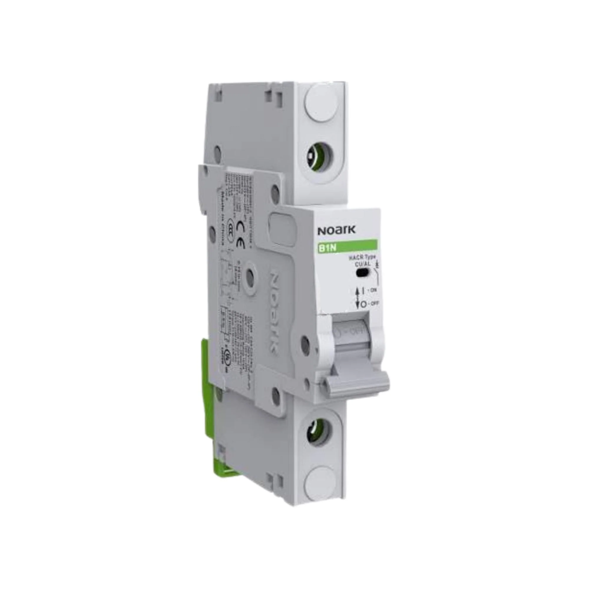 Noark | Miniature Circuit Breakers, B1N UL 489, 1P, D Curve, 15A, 10 kA, 240 Vac / 60 Vdc, Box Lug | B1N1D15