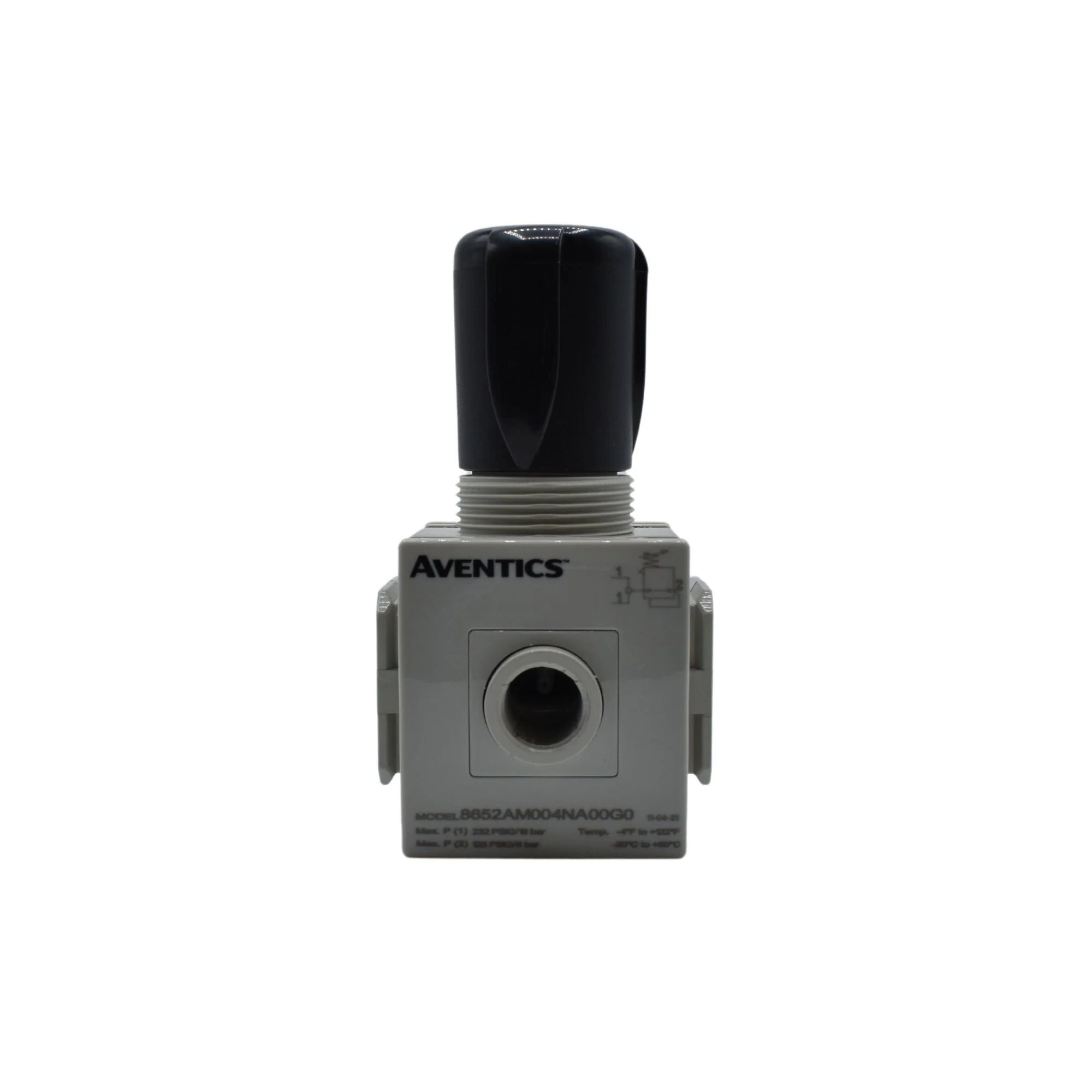Numatics | Aventics 652 Series Manifold Regulator, 1/8 in NPT, 280SCFM, 7-125PSI | 8652AM004NA00G0