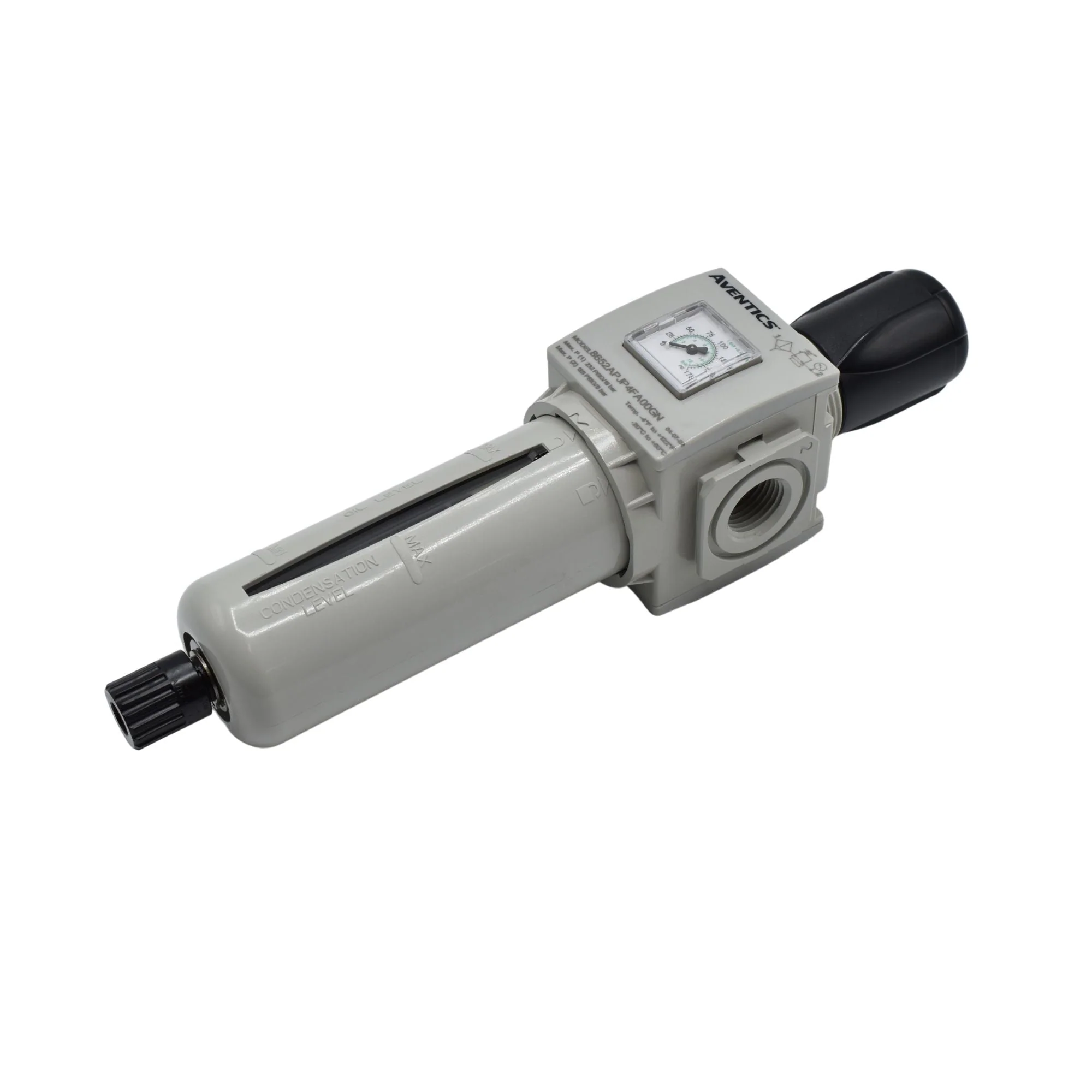 Numatics | Aventics 652 Series Particulate Filter 1/2 in NPT, 157.2SCFM, 7-125PSI | 8652APJP4FA00GN | 8652APJP4FA00GN - Image 2