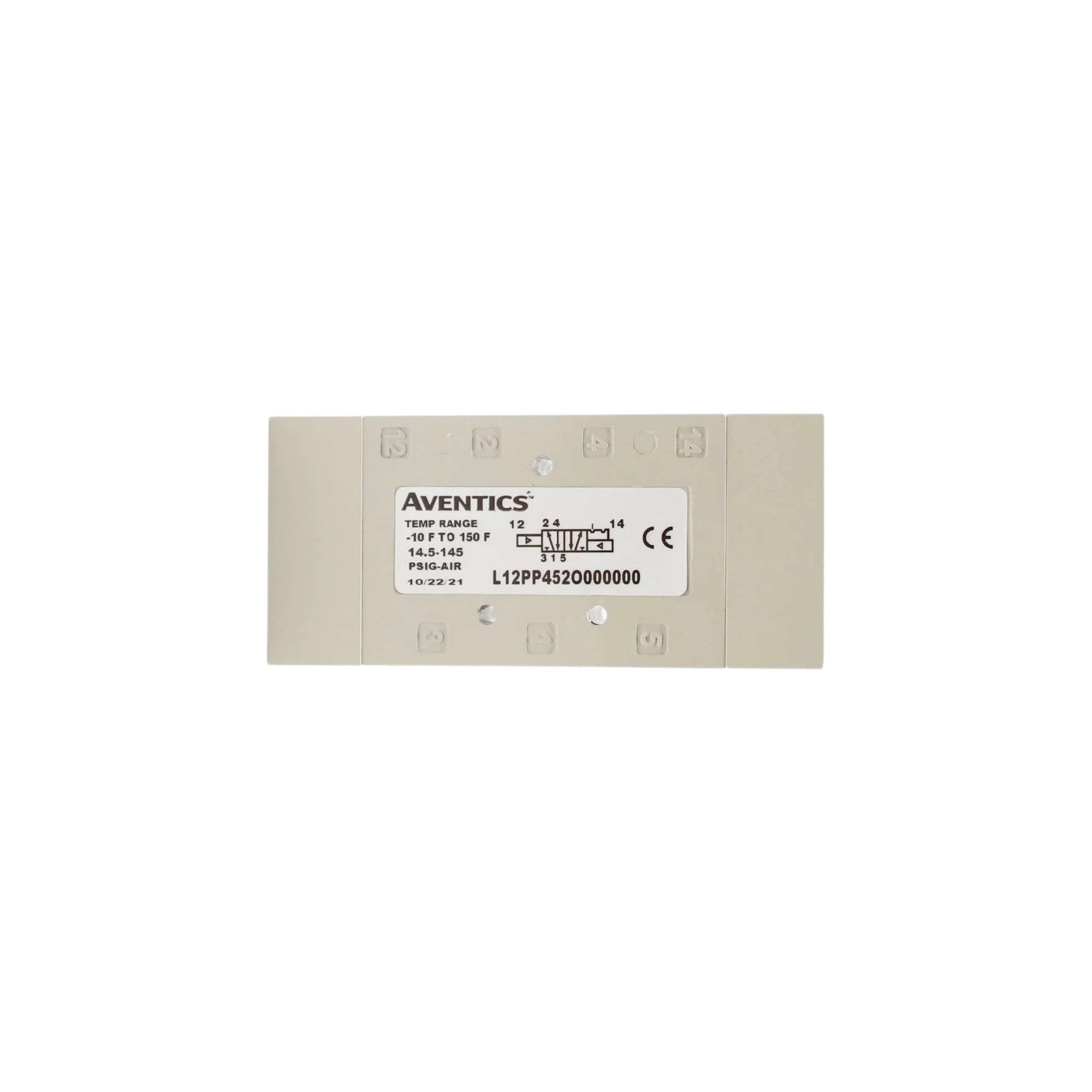 Numatics | Aventics Air Pilot Valve L1 Series 4/2 Detent 1/4 in NPT | L12PP452O000000 - Image 2