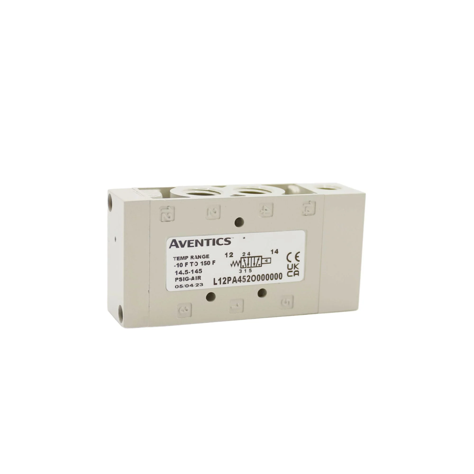 Numatics | Aventics Air Pilot Valve L1 Series 4/2 SPR RTN 1/4 in NPT | L12PA452O000000