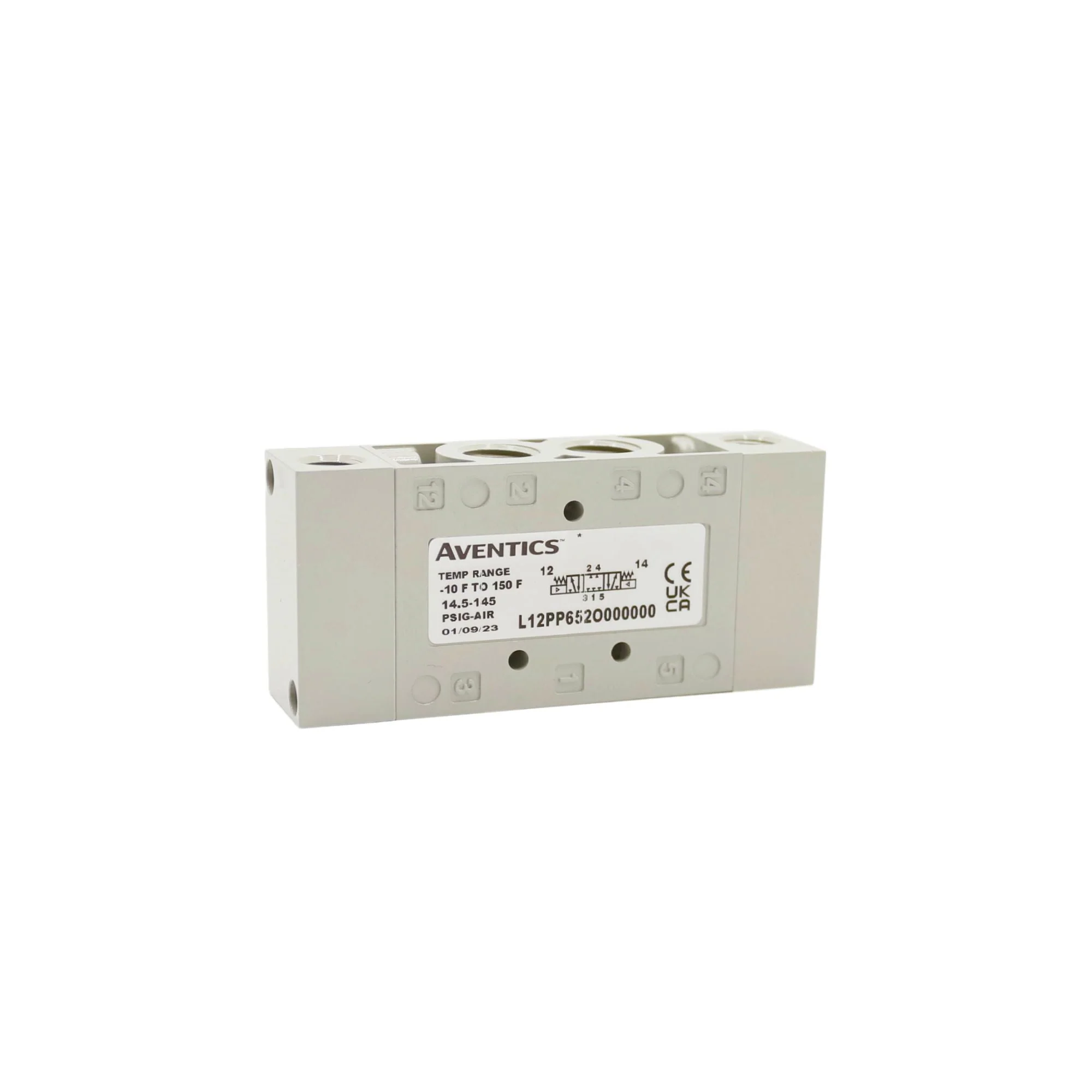 Numatics | Aventics Air Pilot Valve L1 Series 4/3 Closed CTR 1/4 in NPT | L12PP652O000000