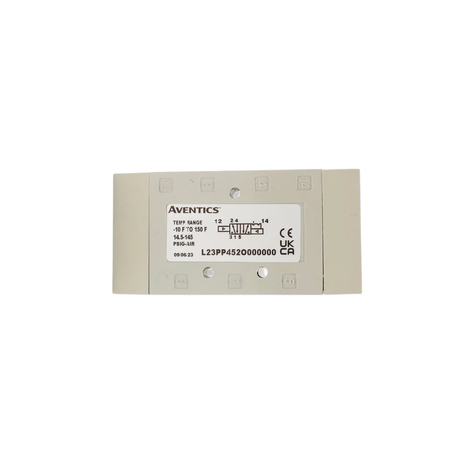 Numatics | Aventics Air Pilot Valve L2 Series 4/2 Detent 3/8 IN NPT | L23PP452O000000 - Image 2