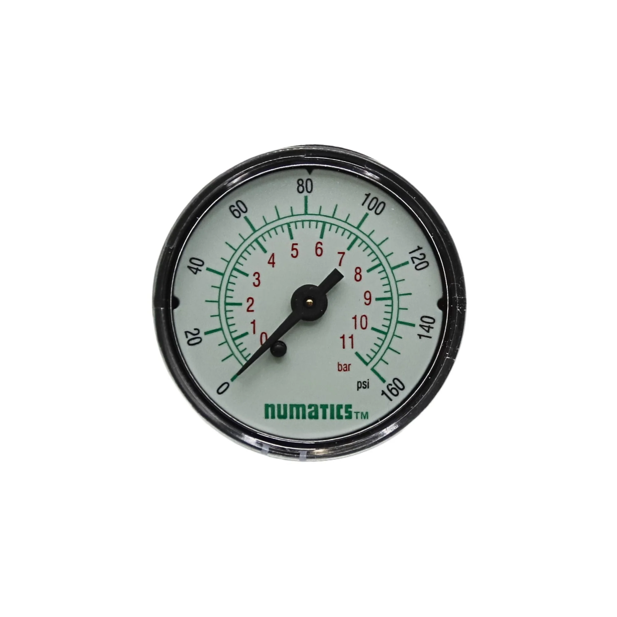 Numatics | Aventics Gauge 0-160PSI 1/4 in NPT 2 in DIA Center back MNT | 214-188