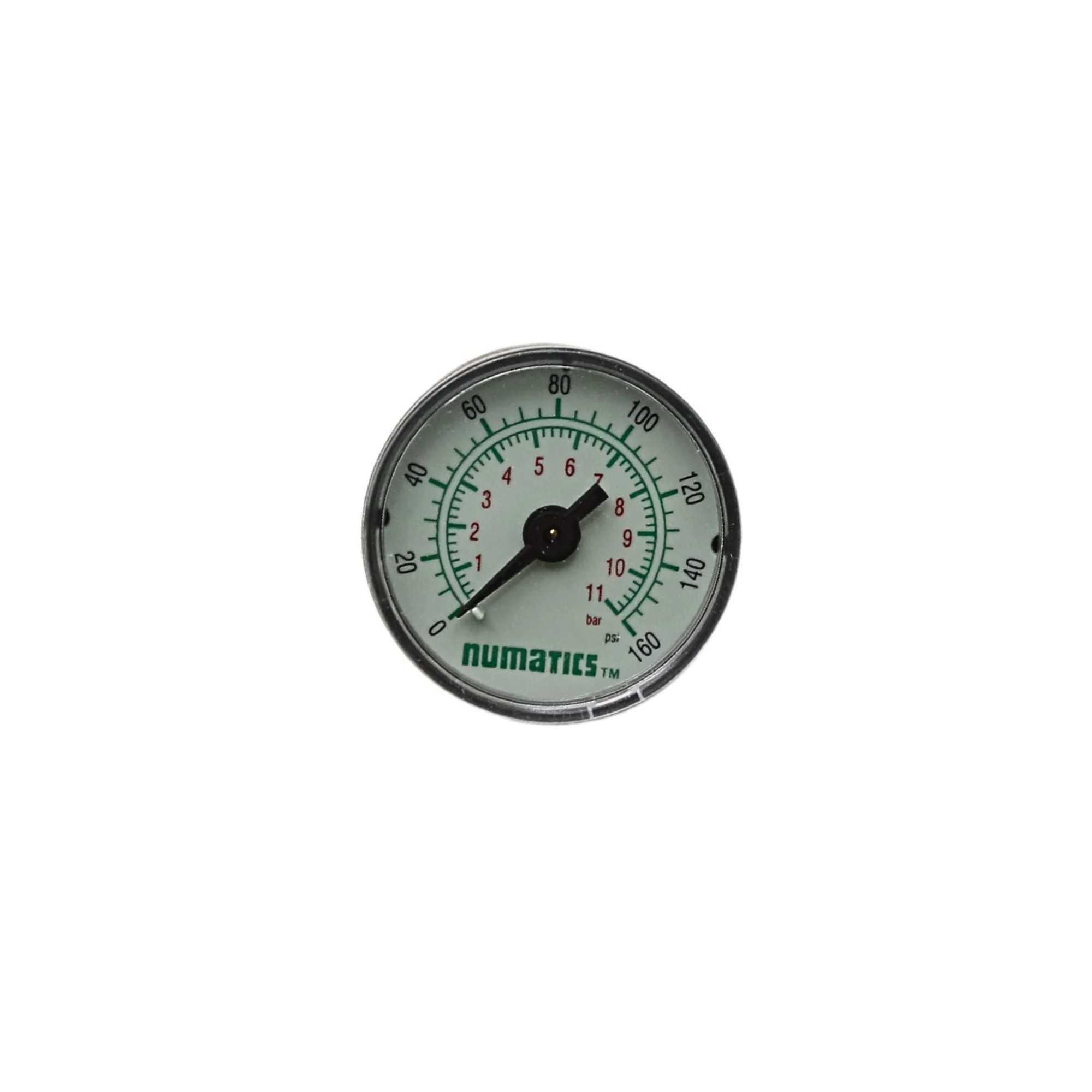 Numatics | Aventics Gauge 0-160PSI 1/8 in NPT 1-1/2 in DIA Center back MNT | 214-103