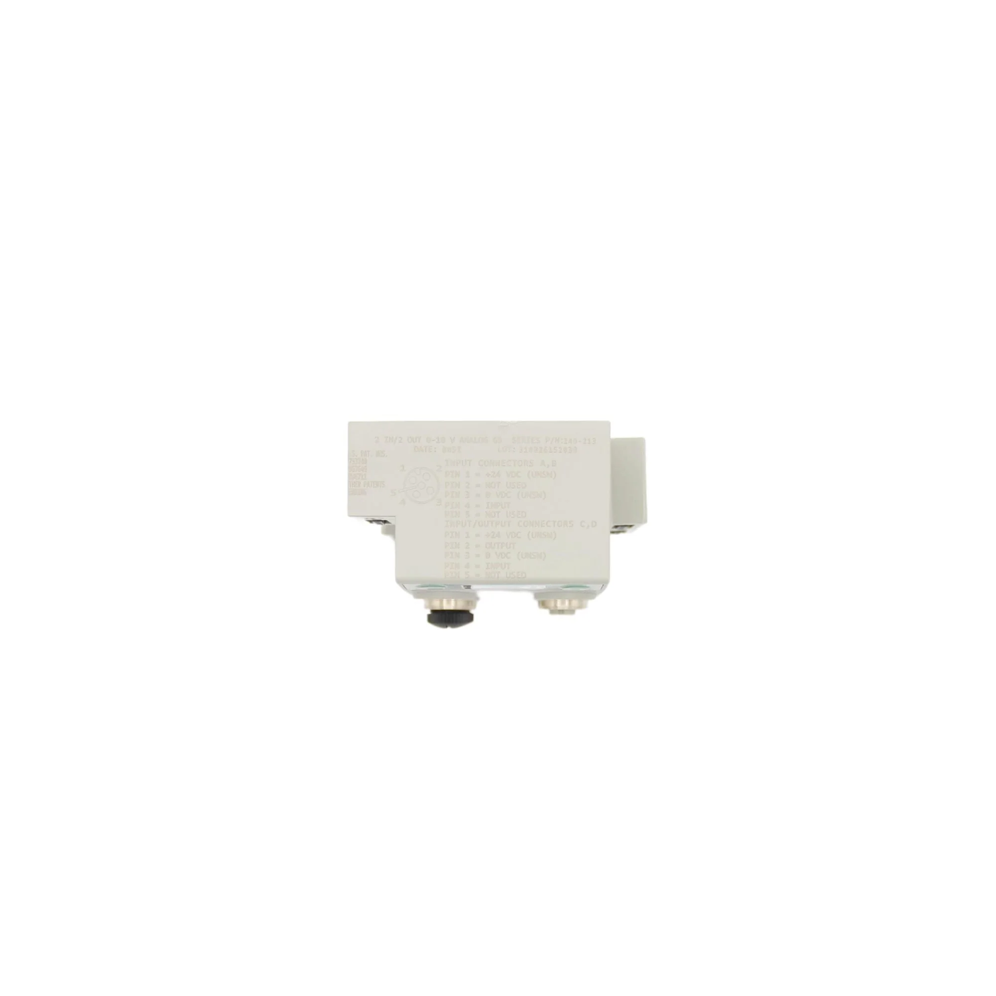 Numatics | Aventics Manifold part G3 2-Inputs/2-Outputs Analog 0-10VDC 5 Pin Micro Connector | 240-213 - Image 3