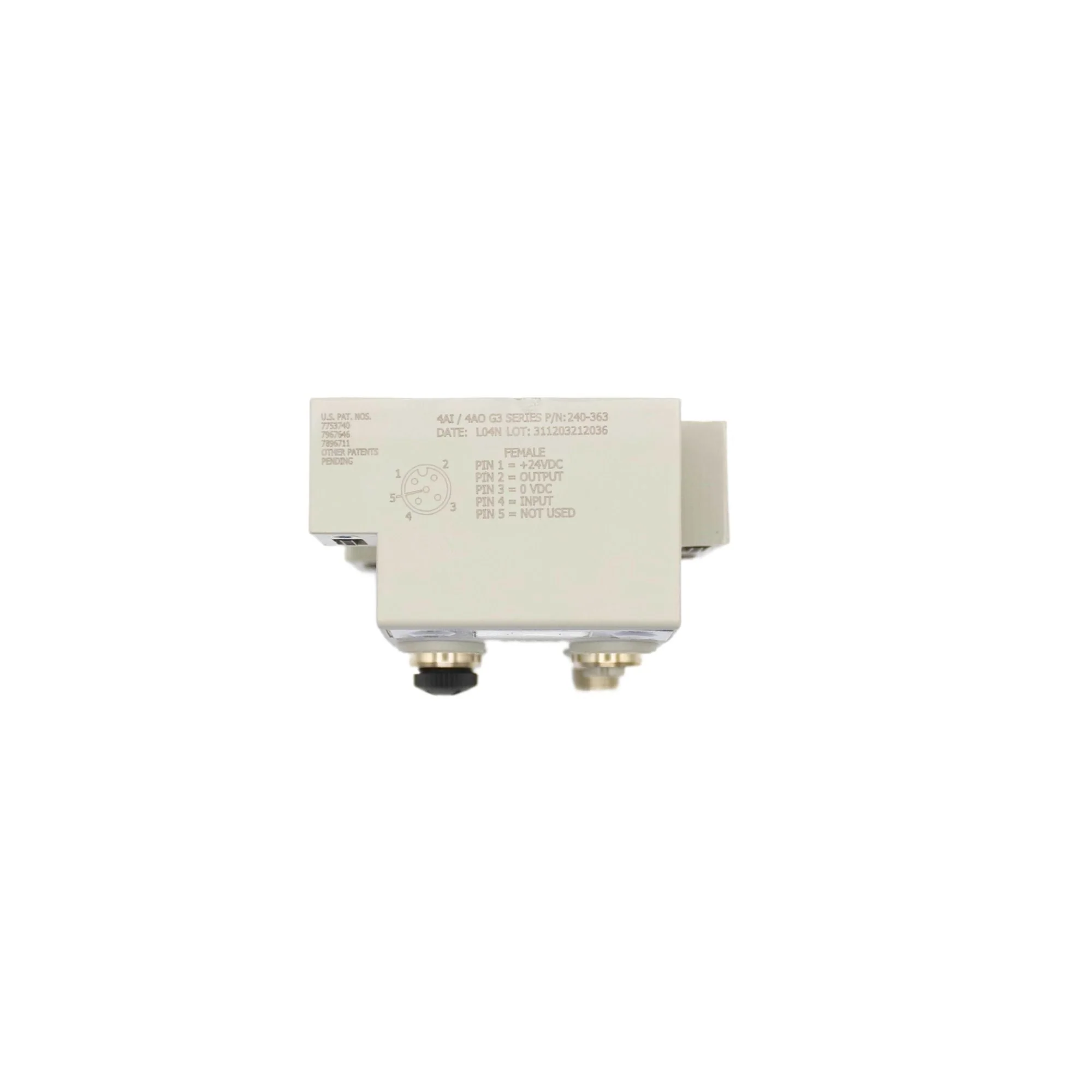 Numatics | Aventics Manifold part G3 4-Inputs/4-Outputs Analog 4-20MA High Currency | 240-363 - Image 3