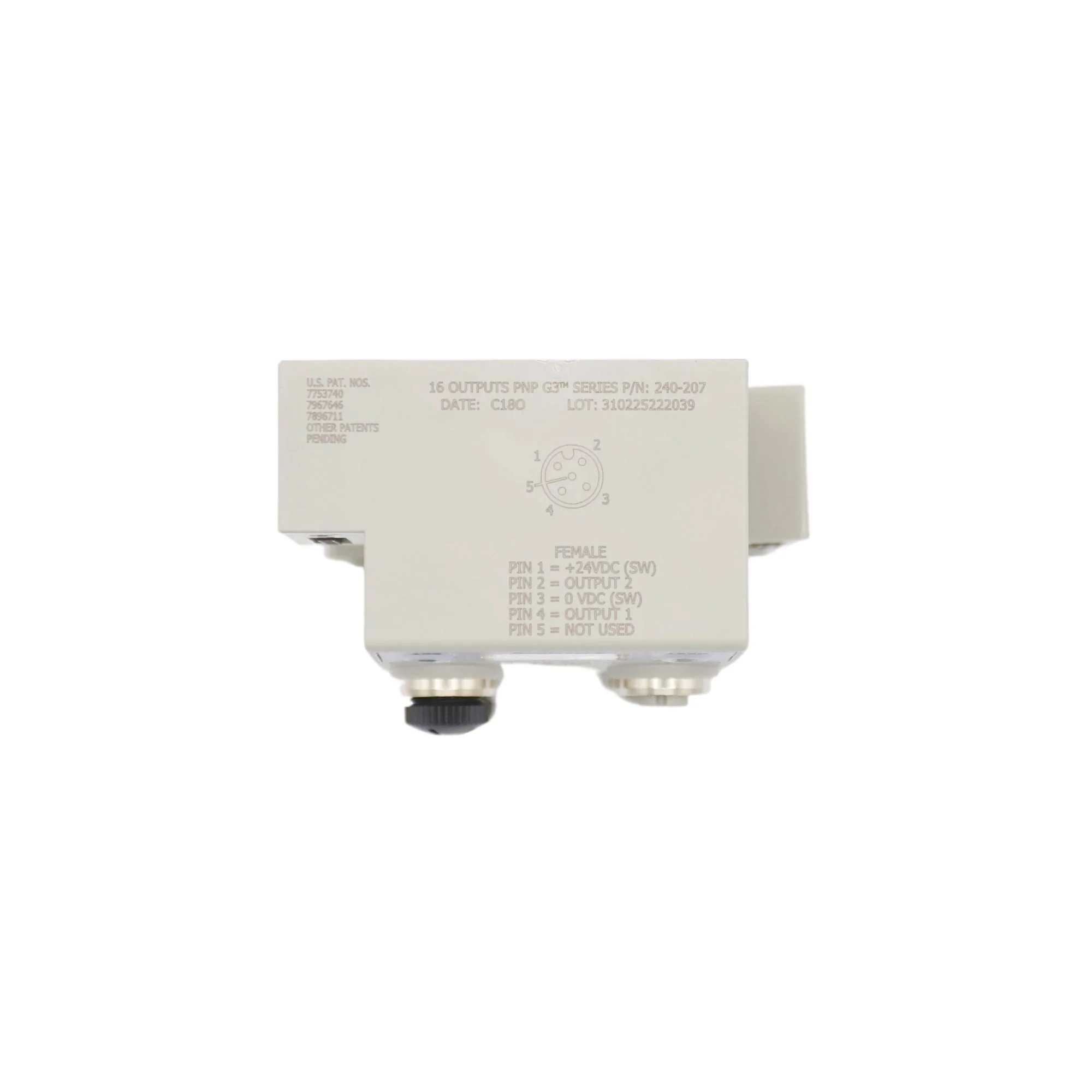 Numatics | Aventics Manifold part G3 8-Outputs PNP Digital 5 Pin Micro Connector | 240-207 - Image 3