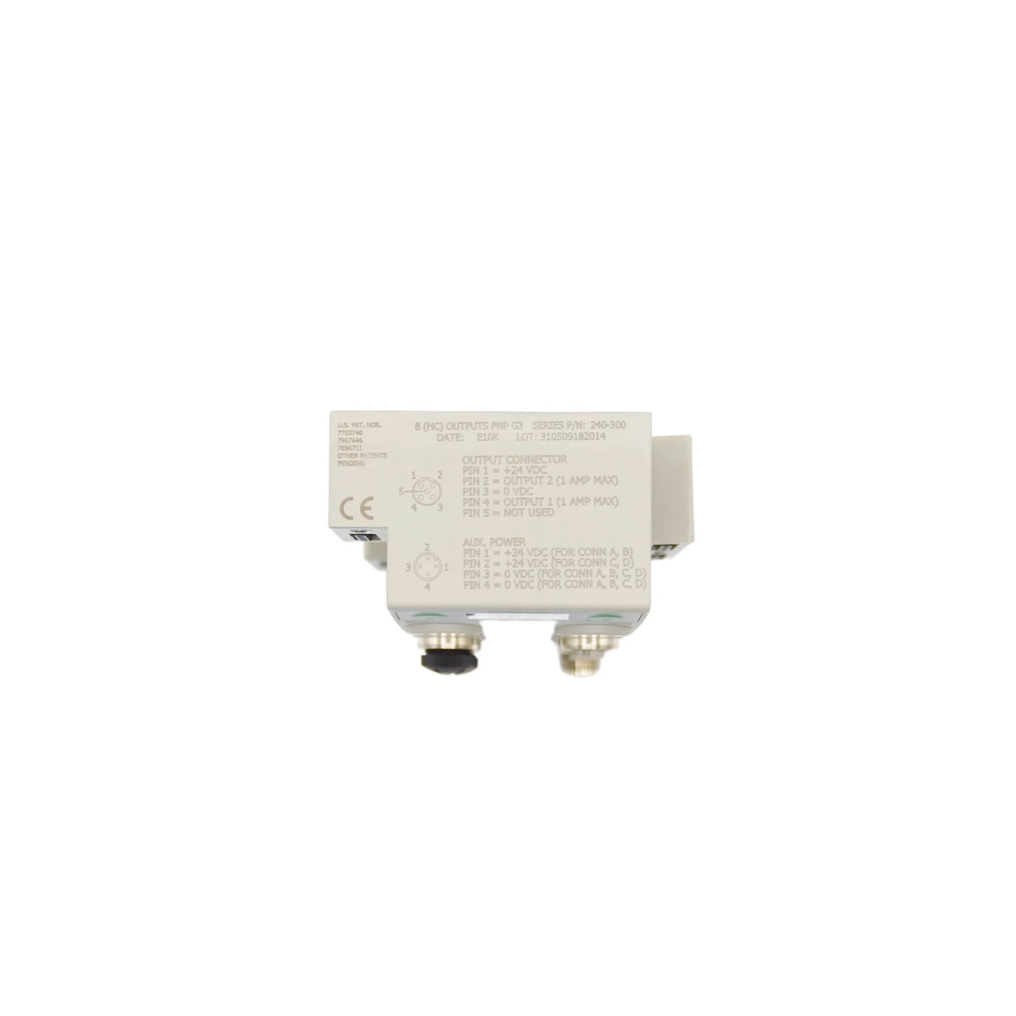 Numatics | Aventics Manifold part G3 8-Outputs PNP Digital High Currency 5 Pin Micro Connector | 240-300 - Image 3