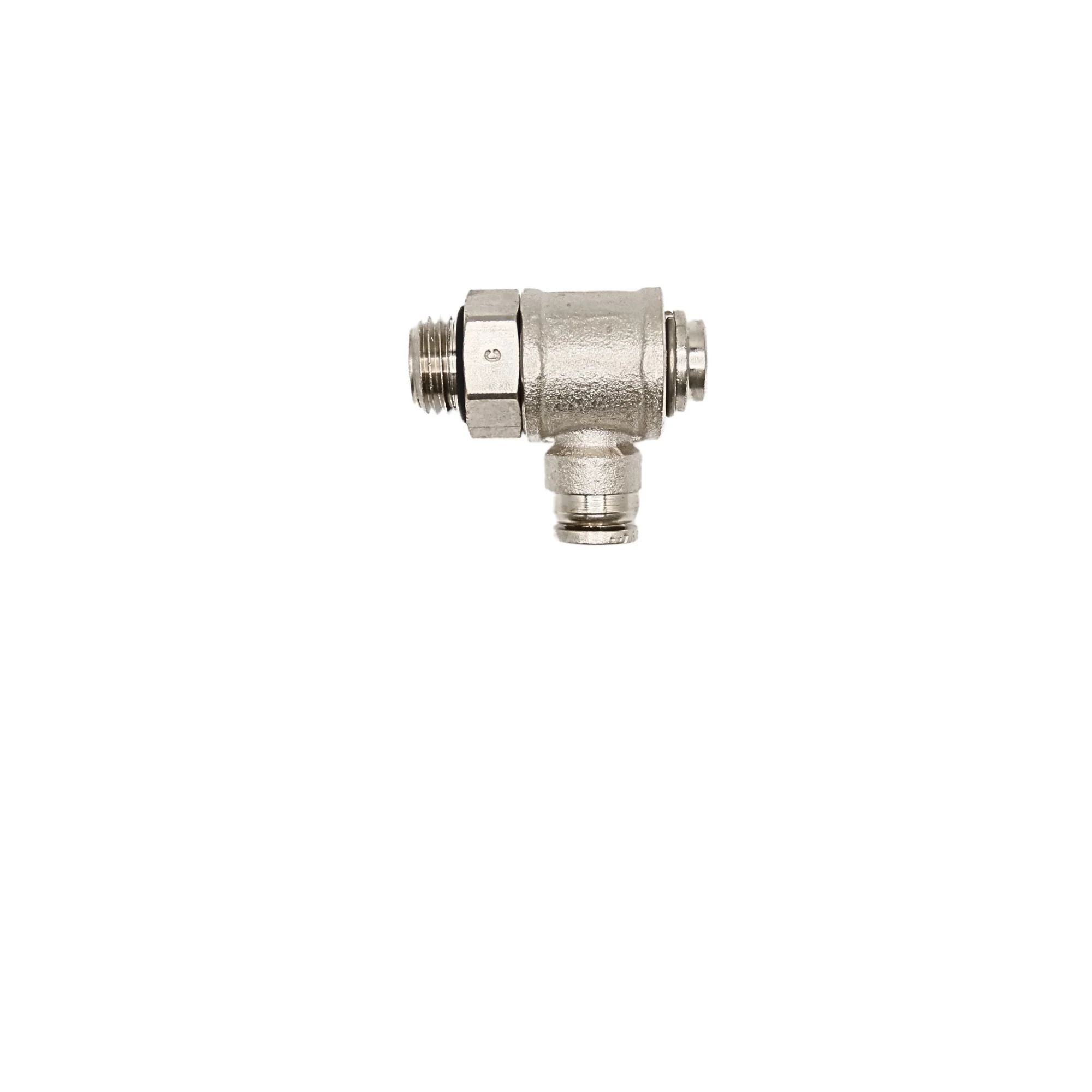 Numatics | Aventics NP Brass Flow control 1/4 in Tube 1/4 in MNPT meter out | INWB1391C-104-021