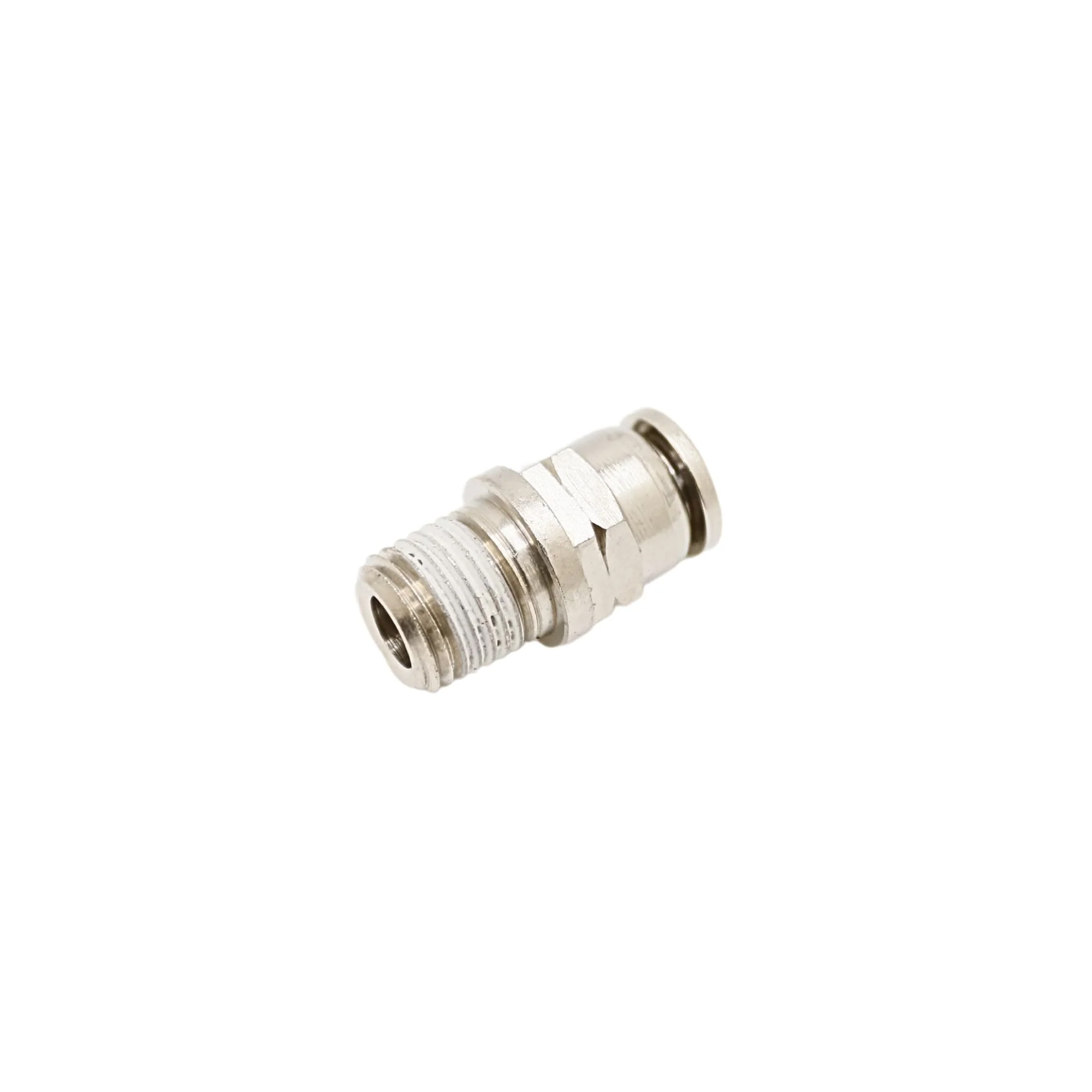 Numatics | Aventics NP Brass Push-in fitting 1/4 in Tube 1/4 in MNPT (Viton) | INB103-516-021F - Image 2