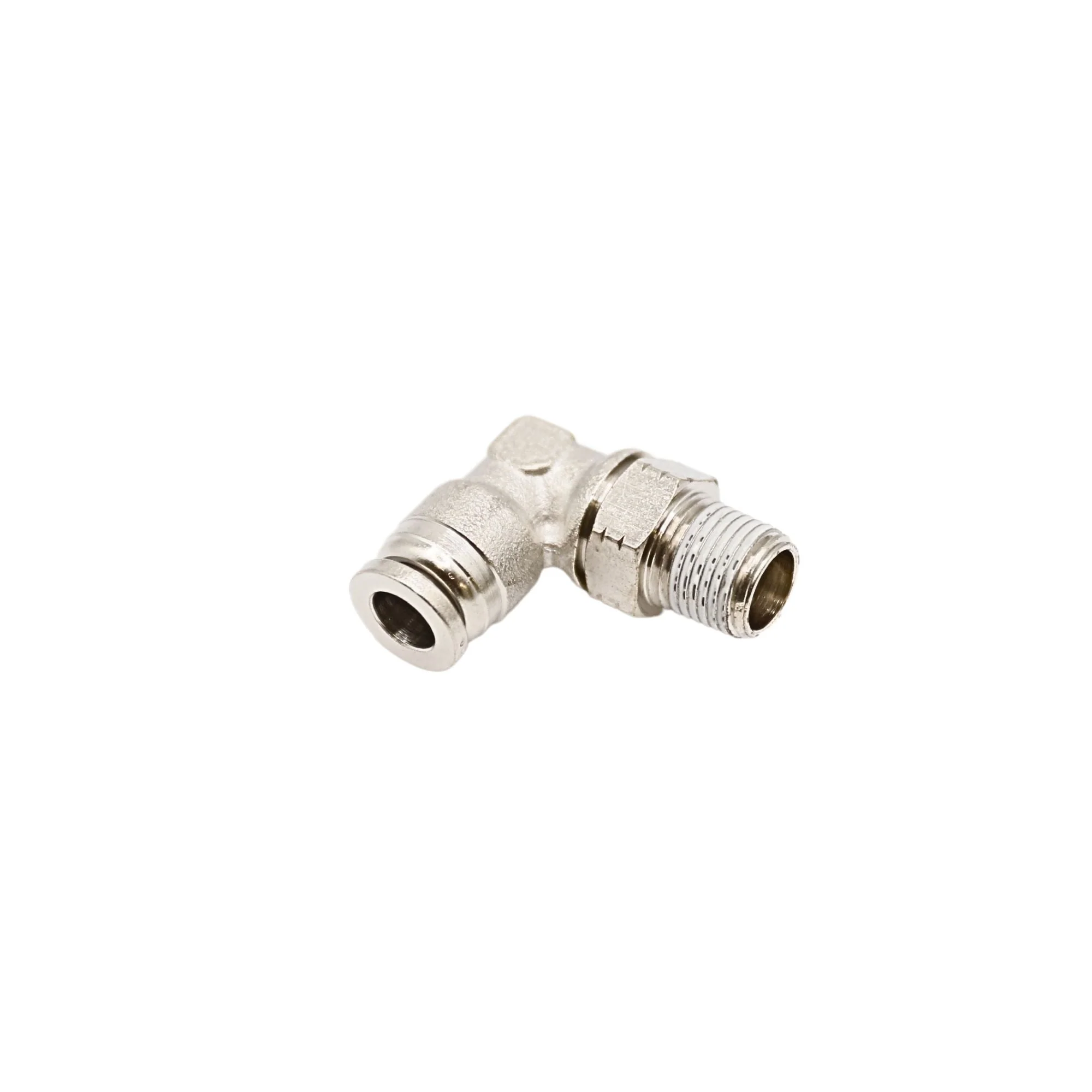 Numatics | Aventics NP Brass Push-in fitting 1/4 in Tube 1/8 in MNPT Swivel elbow | INB109-104-020 - Image 2