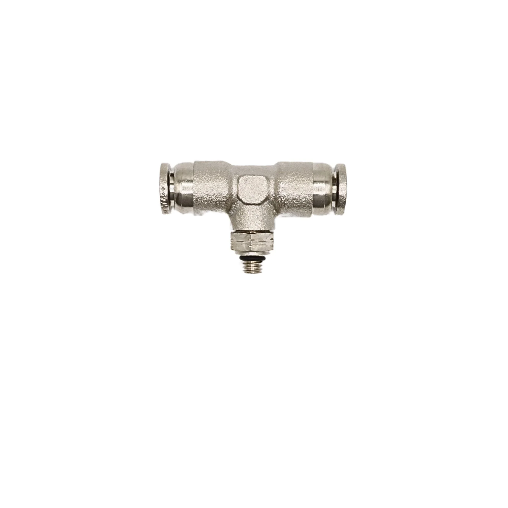 Numatics | Aventics NP Brass Push-in fitting 1/4 in Tube 10/32 in MNPT Swivel branch tee | INB114-104-036