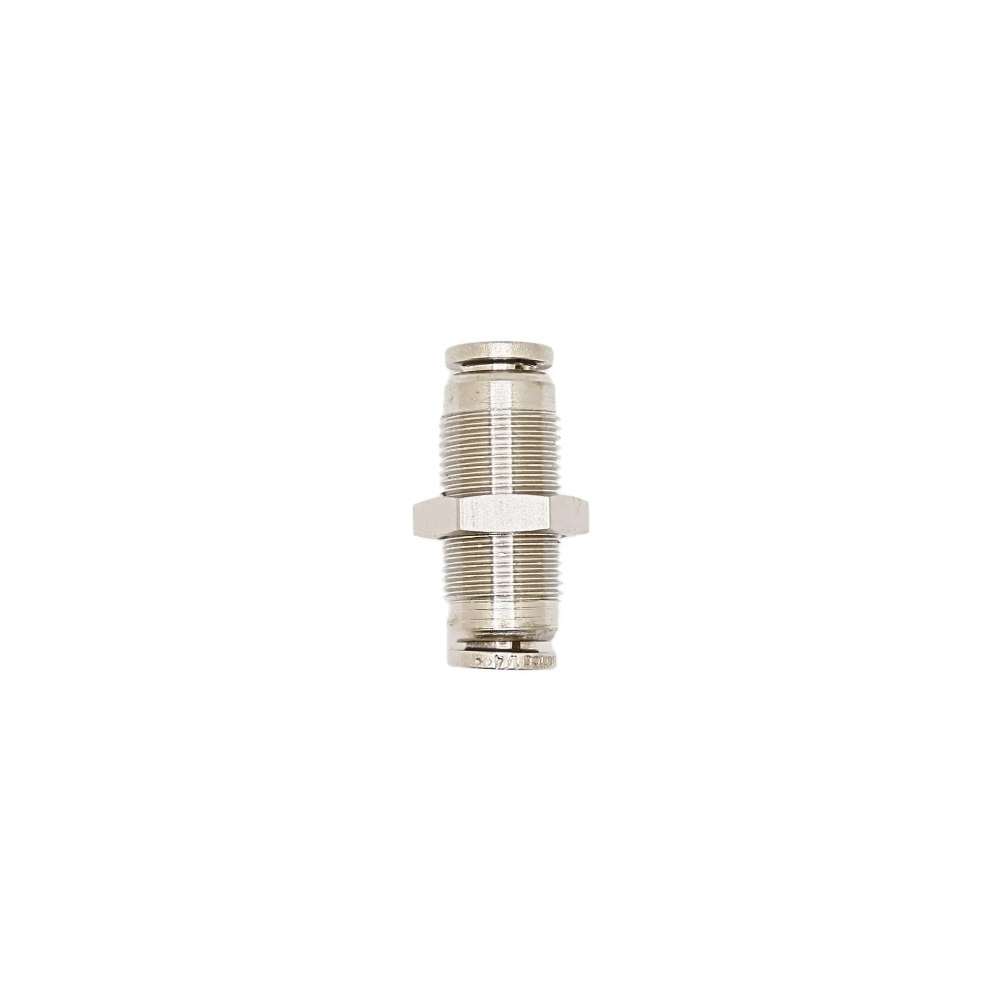 Numatics | Aventics NP Brass Push-in fitting 1/4 in Tube bulkhead | INB101-104-000
