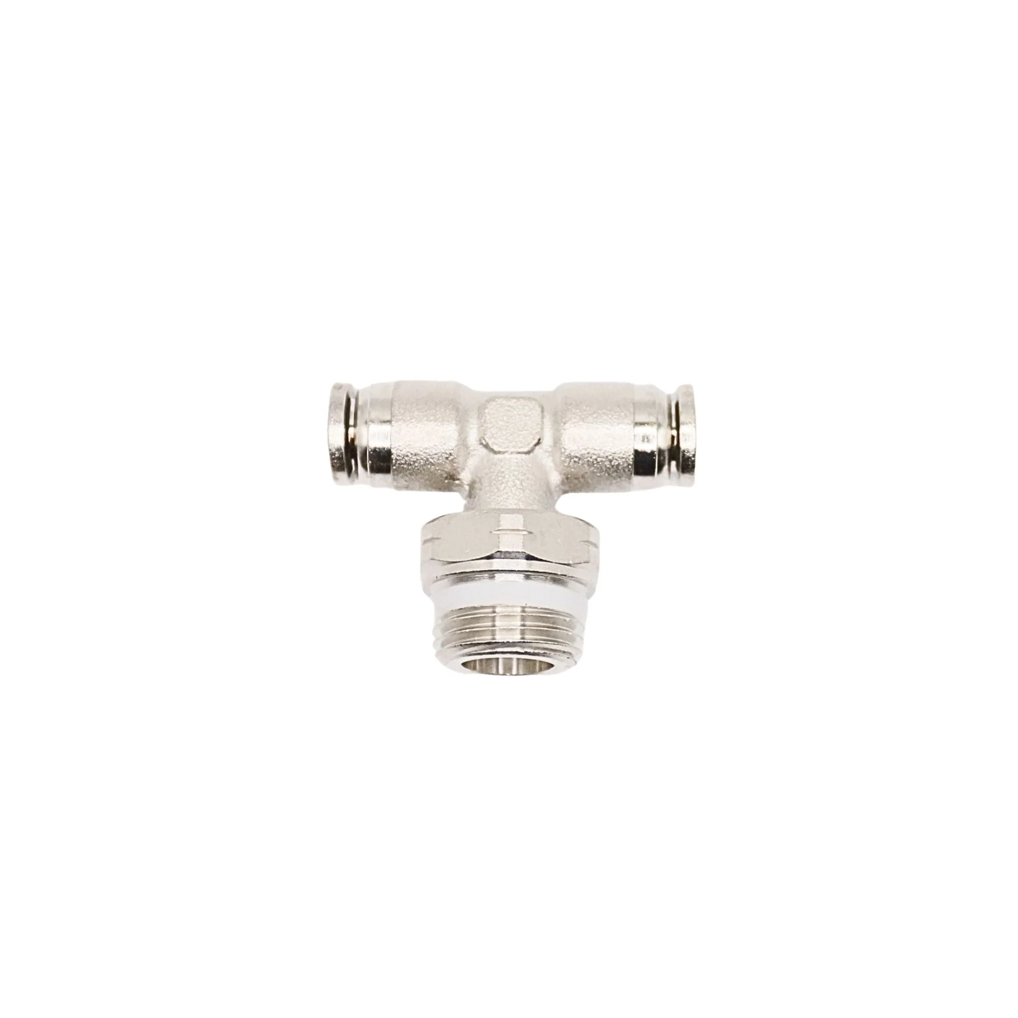 Numatics | Aventics NP Brass Push-in fitting 1/4 in Tube X 3/8 in MNPT swivel branch tee | INWB114-104-022