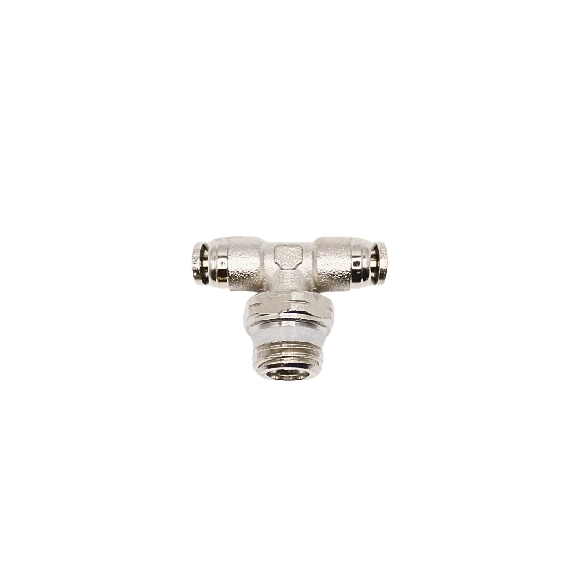 Numatics | Aventics NP Brass Push-in fitting 1/8 in Tube X 1/4 in MNPT swivel branch tee | INWB114-108-021