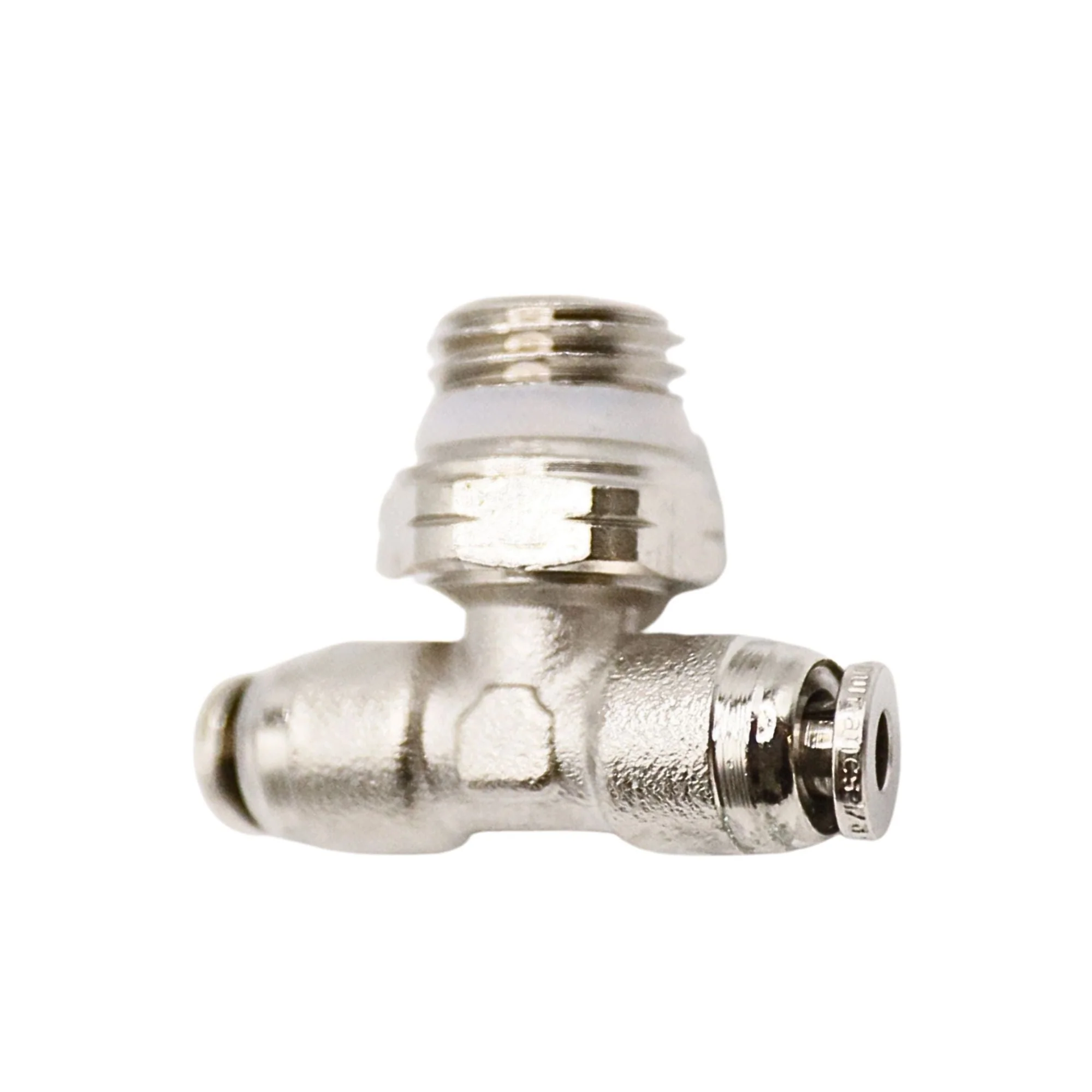 Numatics | Aventics NP Brass Push-in fitting 1/8 in Tube X 1/4 in MNPT swivel branch tee | INWB114-108-021 - Image 2