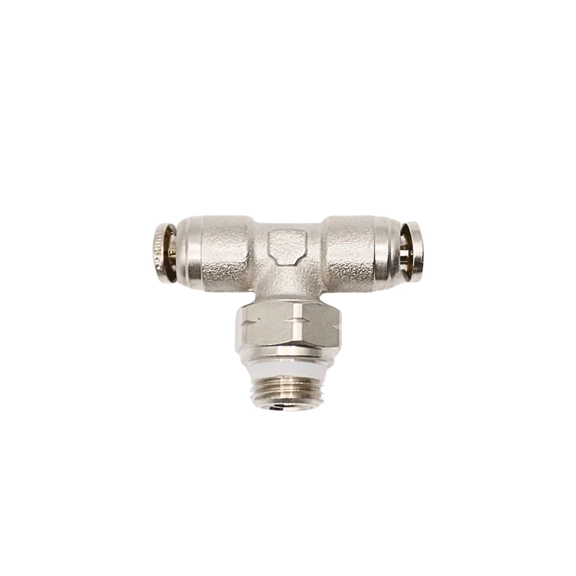 Numatics | Aventics NP Brass Push-in fitting 1/8 in Tube X 1/8 in MNPT swivel branch tee | INWB114-108-020 - Image 2