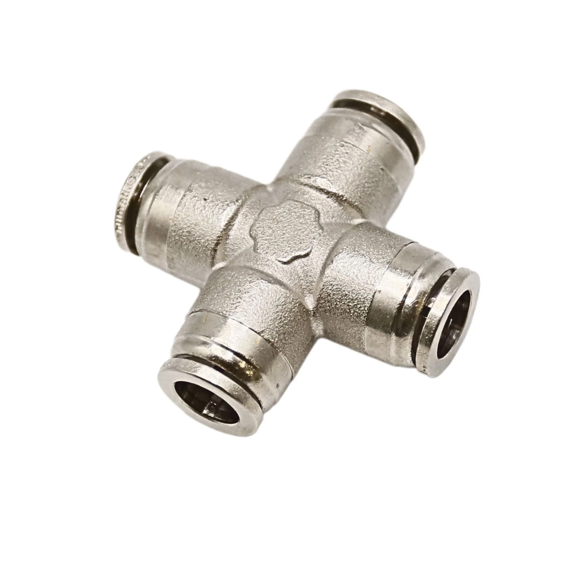Numatics | Aventics NP Brass Push-in fitting 10mm Tube union cross | NB117-010-000 - Image 2