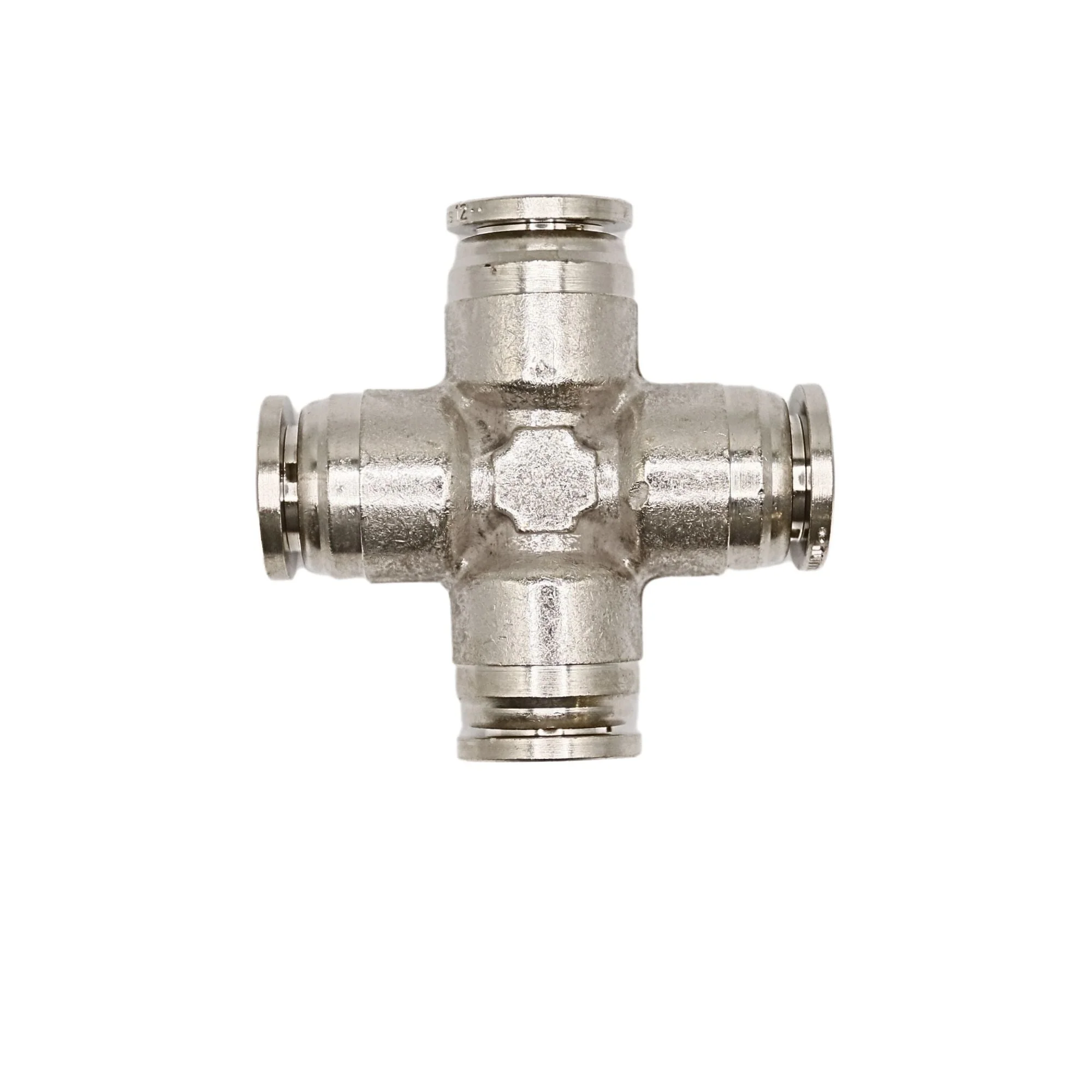 Numatics | Aventics NP Brass Push-in fitting 12mm Tube union cross | NB117-012-000