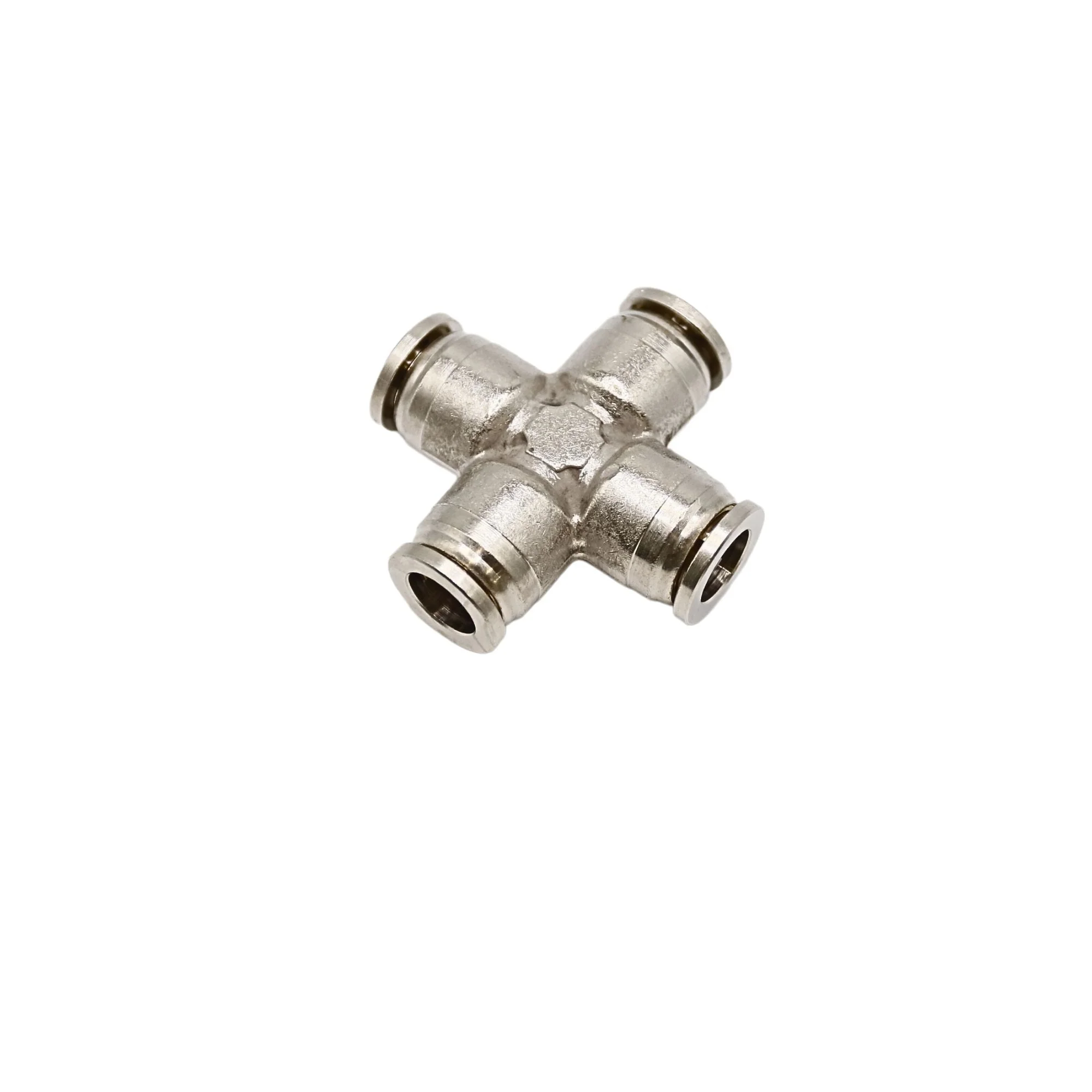 Numatics | Aventics NP Brass Push-in fitting 12mm Tube union cross | NB117-012-000 - Image 2