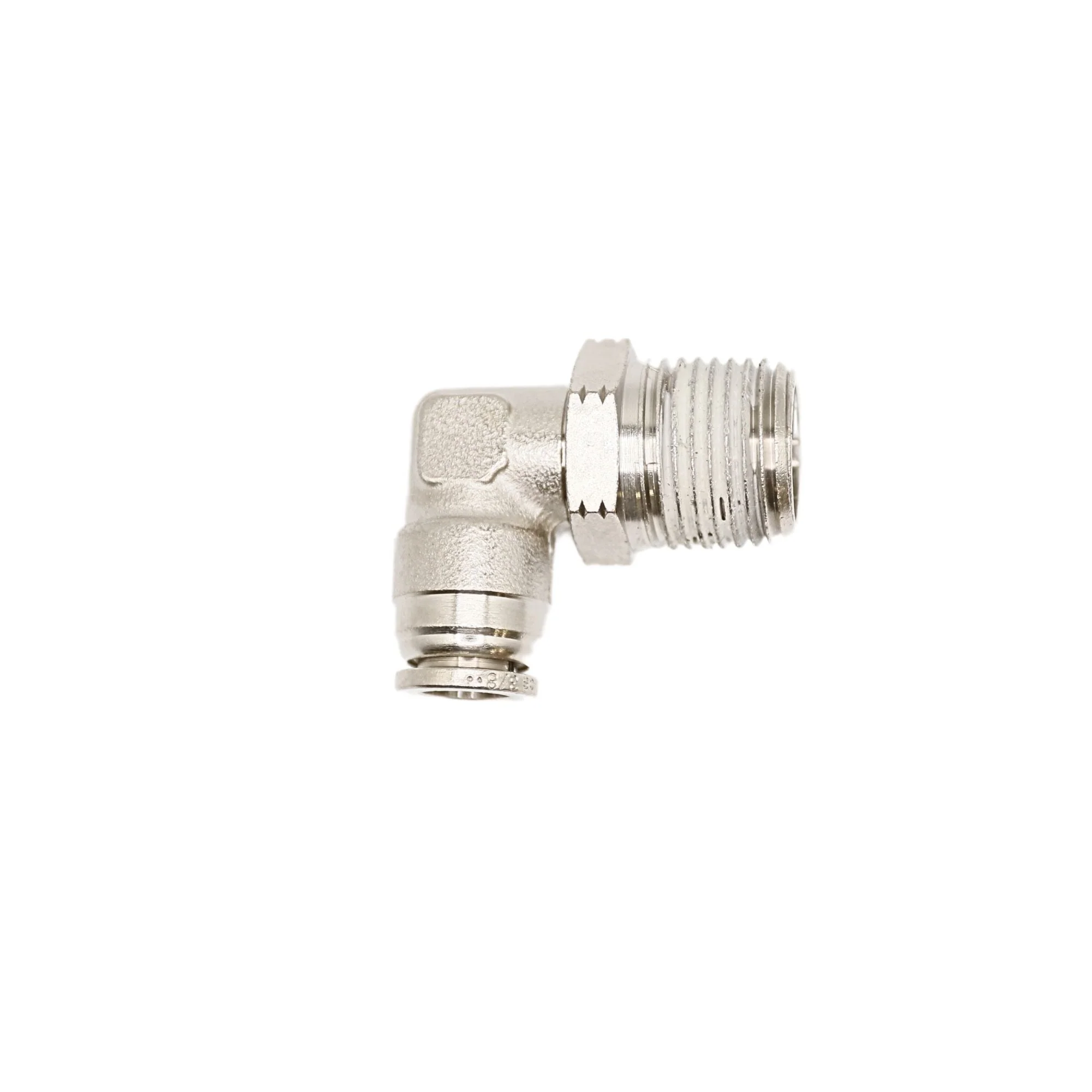 Numatics | Aventics NP Brass Push-in fitting 3/8 in Tube 1/2 in MNPT Swivel elbow | INB109-308-023