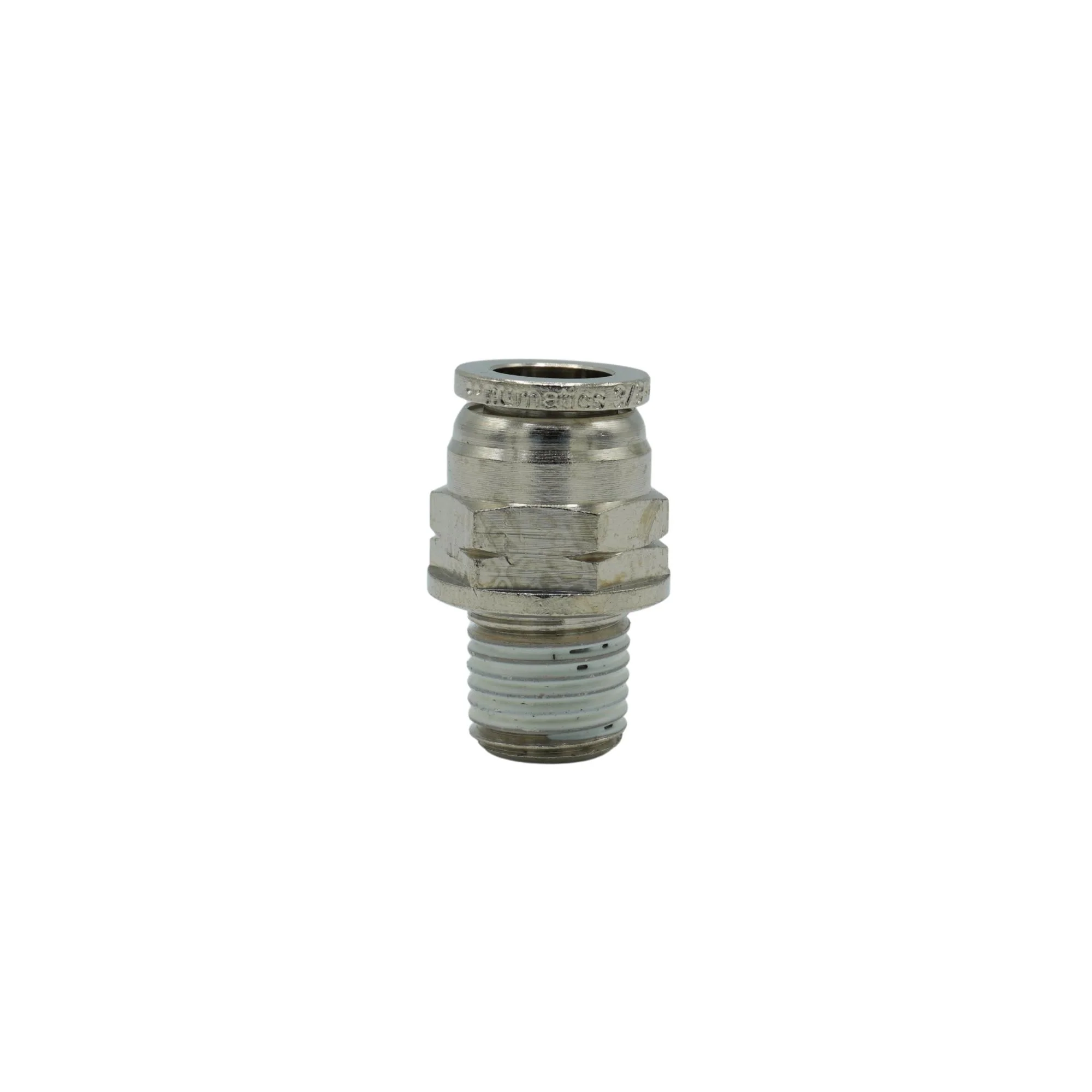 Numatics | Aventics NP Brass Push-in fitting 3/8 in Tube 1/4 in MNPT | INB103-308-021