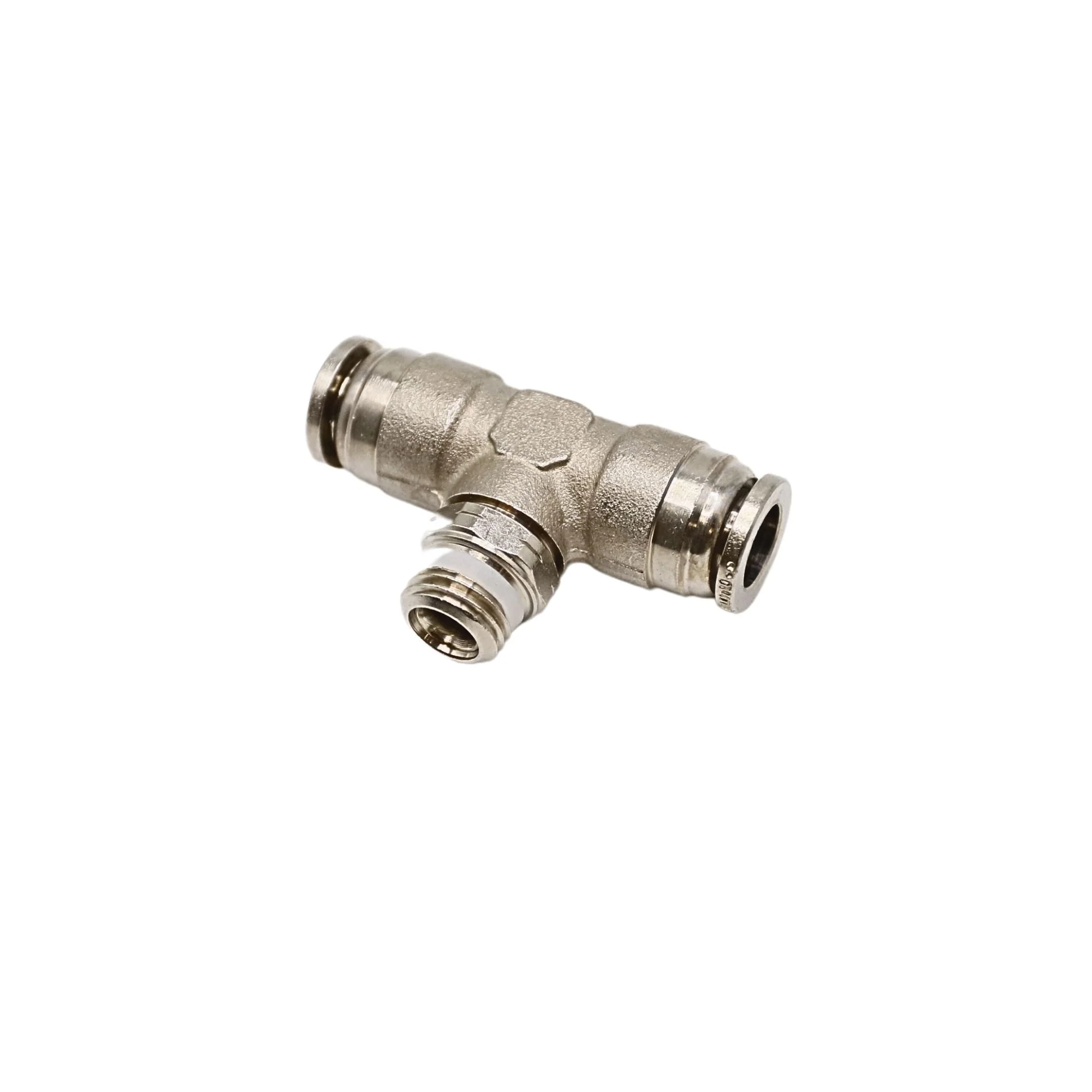 Numatics | Aventics NP Brass Push-in fitting 3/8 in Tube 1/4 in MNPT Swivel branch tee | INWB114-308-021 - Image 2