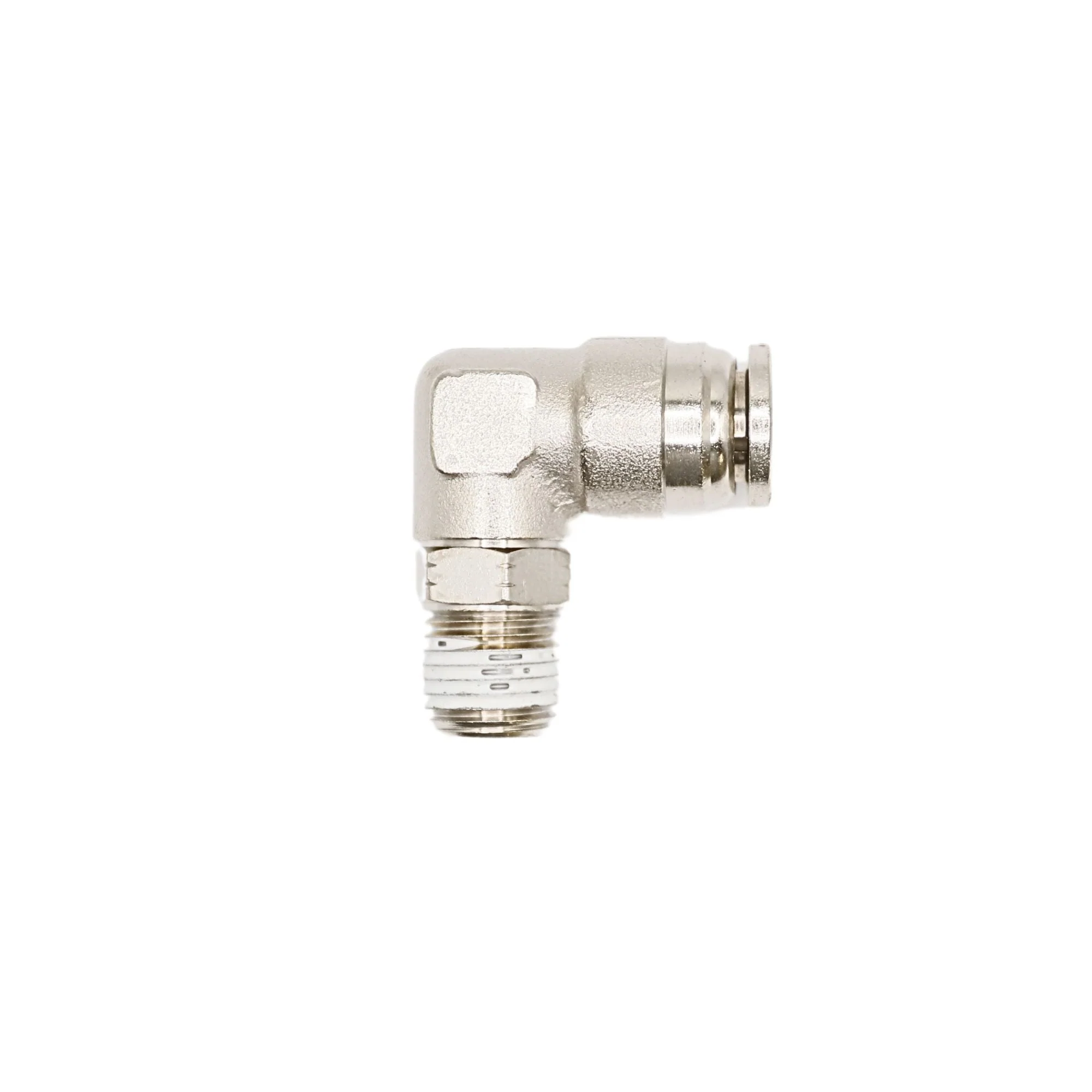 Numatics | Aventics NP Brass Push-in fitting 3/8 in Tube 1/4 in MNPT Swivel elbow | INB109-308-021