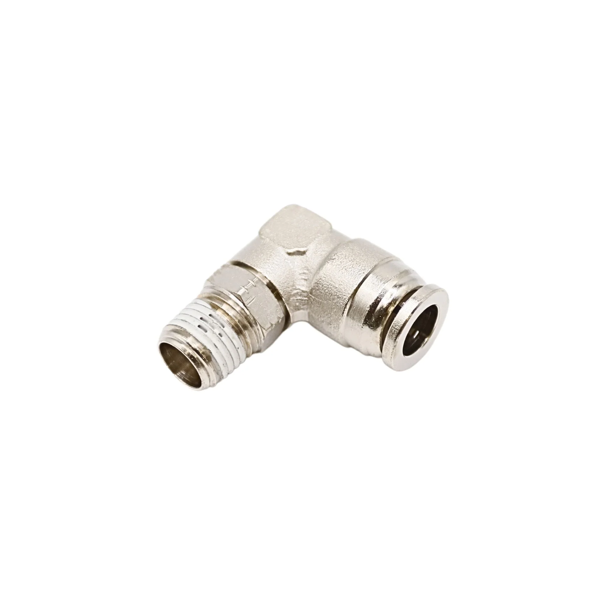 Numatics | Aventics NP Brass Push-in fitting 3/8 in Tube 1/4 in MNPT Swivel elbow | INB109-308-021 - Image 2