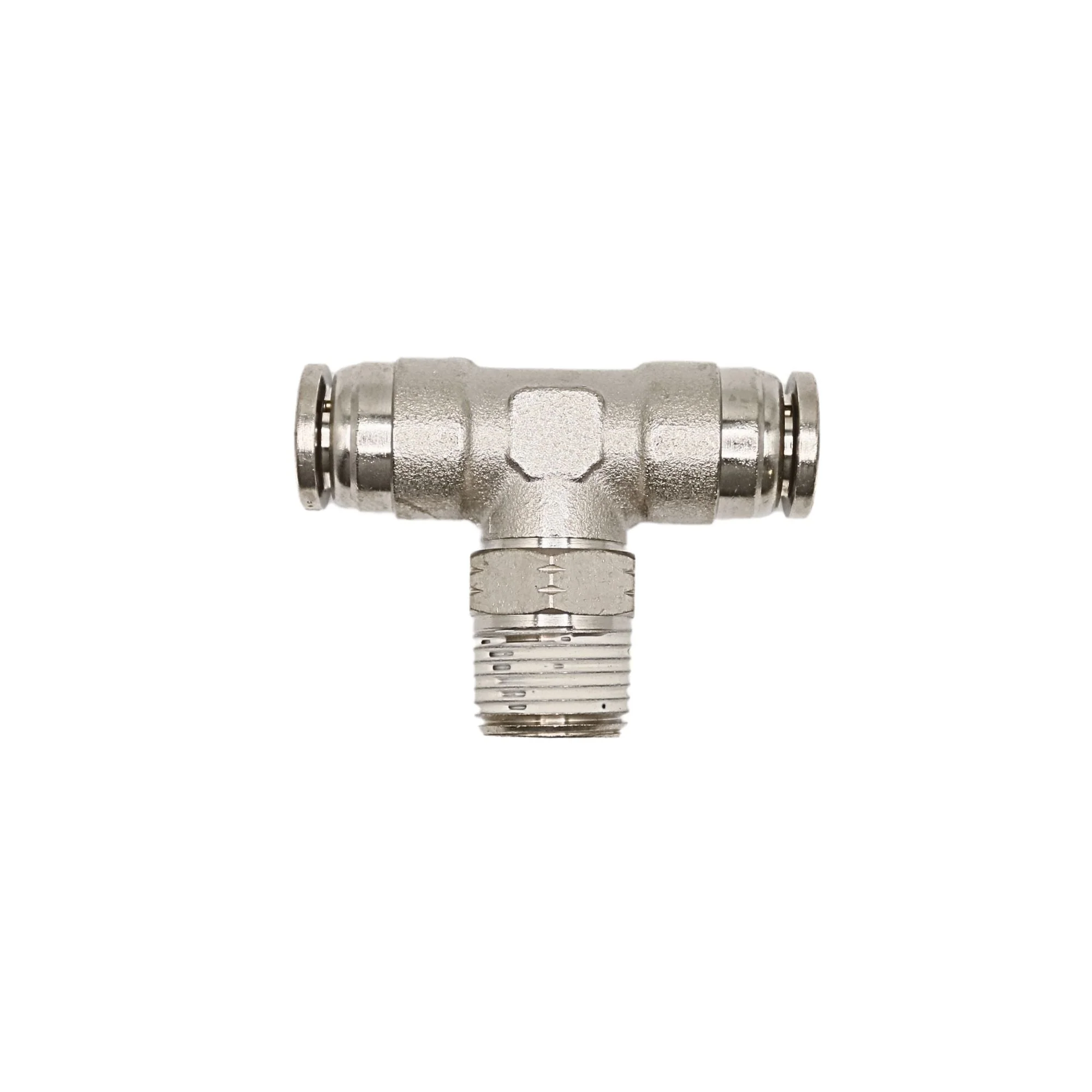 Numatics | Aventics NP Brass Push-in fitting 3/8 in Tube 3/8 in MNPT Swivel branch tee | INB114-308-022