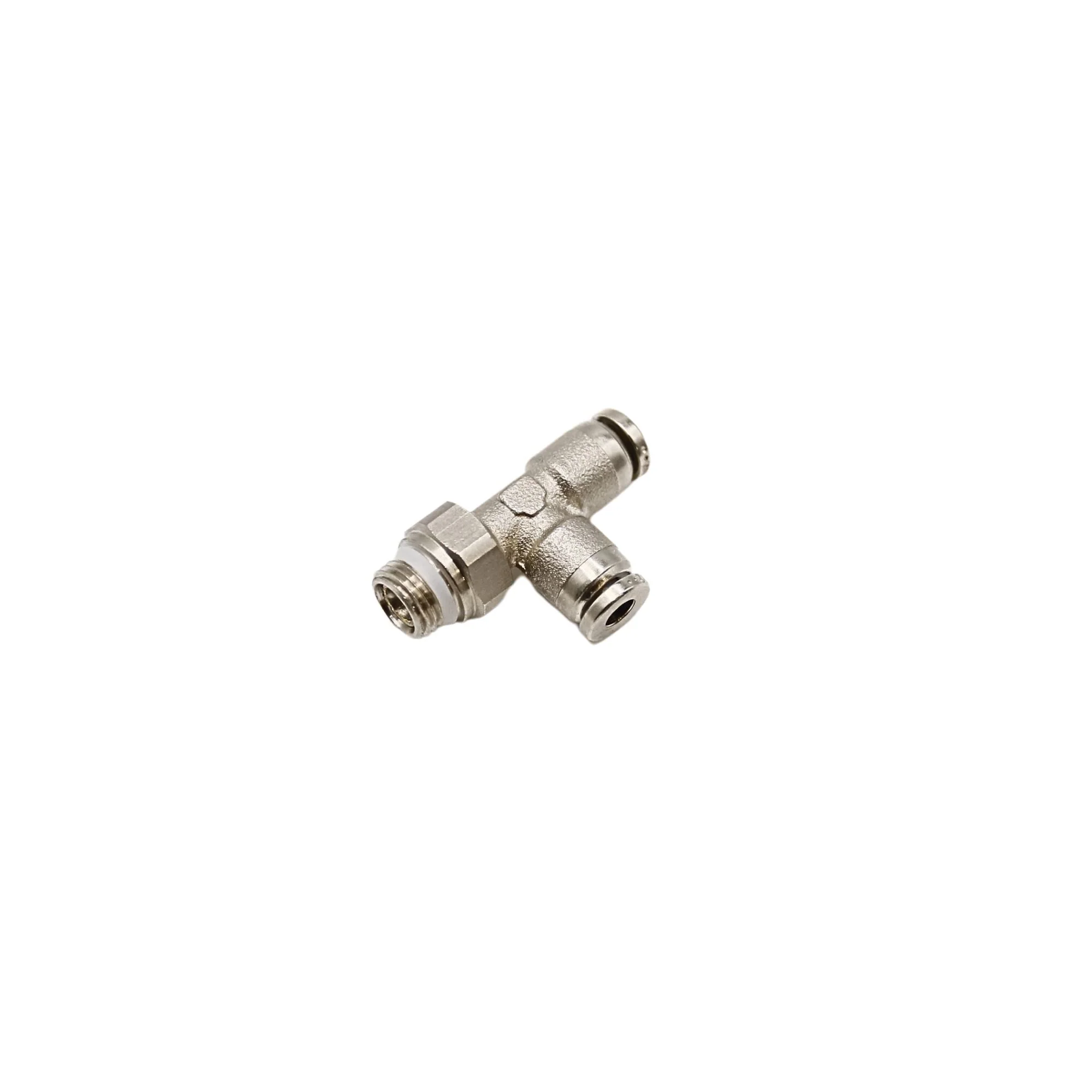 Numatics | Aventics NP Brass Push-in fitting 4mm Tube 1/8 in MNPT Swivel run tee | NWB116-004-000 - Image 2