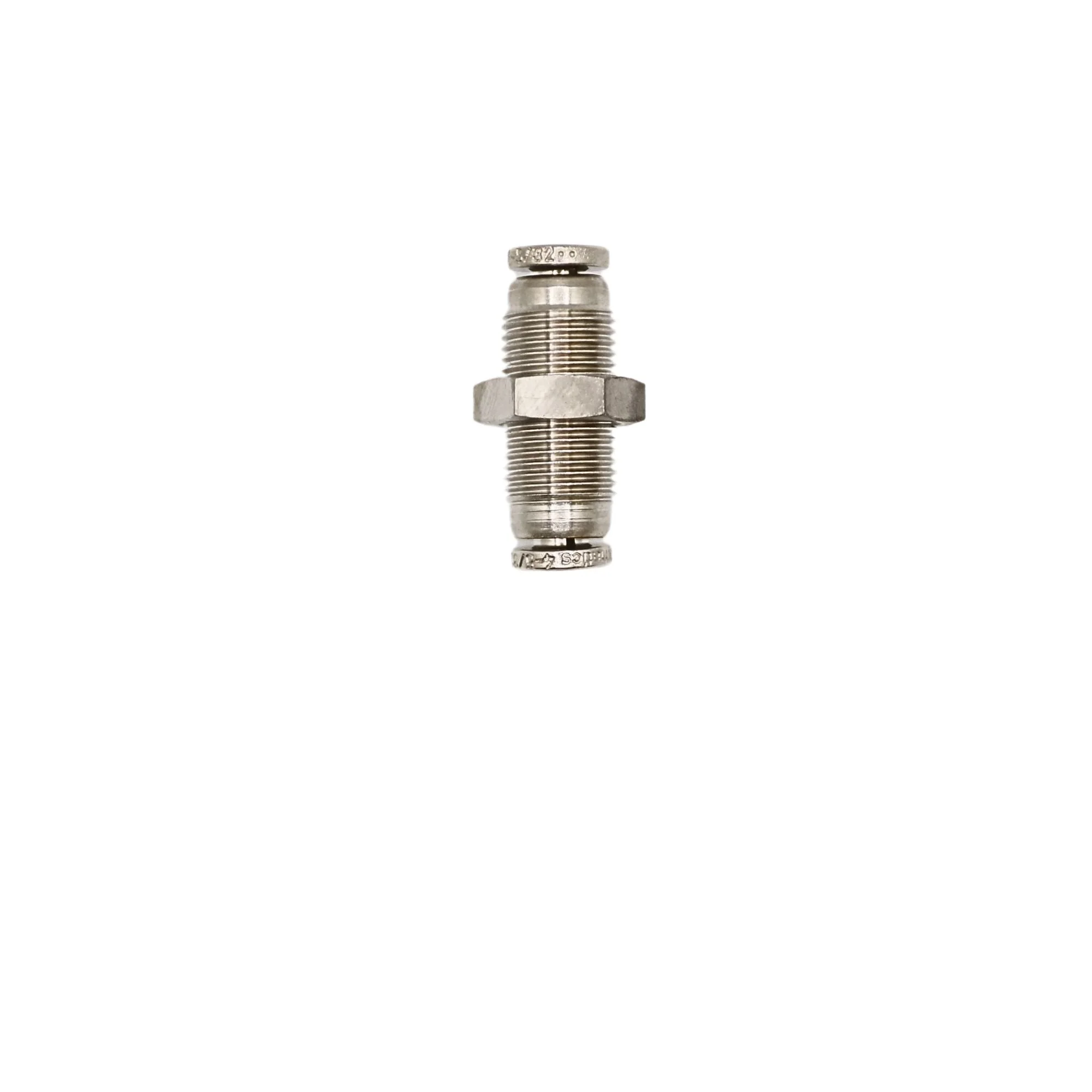 Numatics | Aventics NP Brass Push-in fitting 4mm Tube bulkhead union | NB101-004-000
