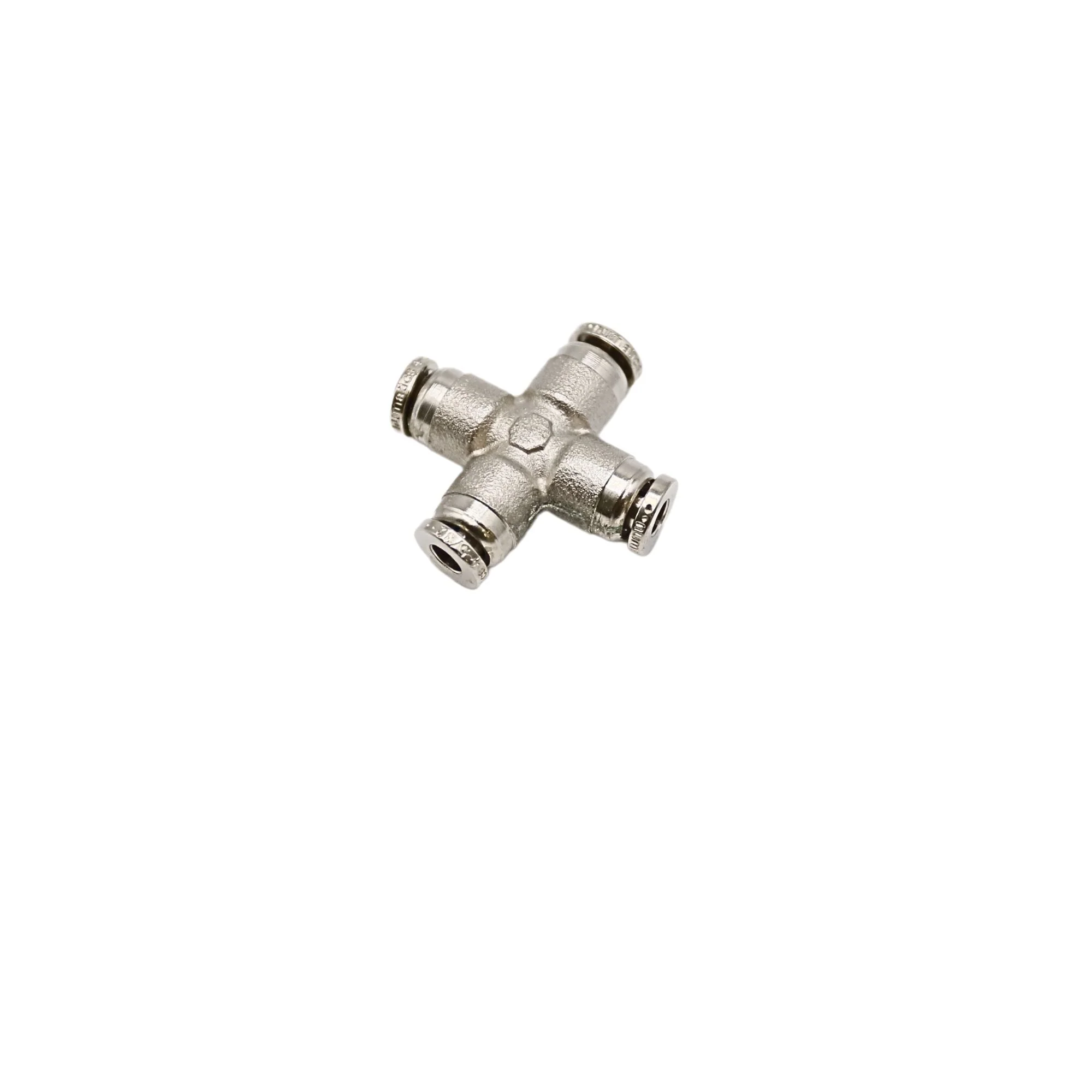 Numatics | Aventics NP Brass Push-in fitting 4mm Tube union cross | NB117-004-000 - Image 2