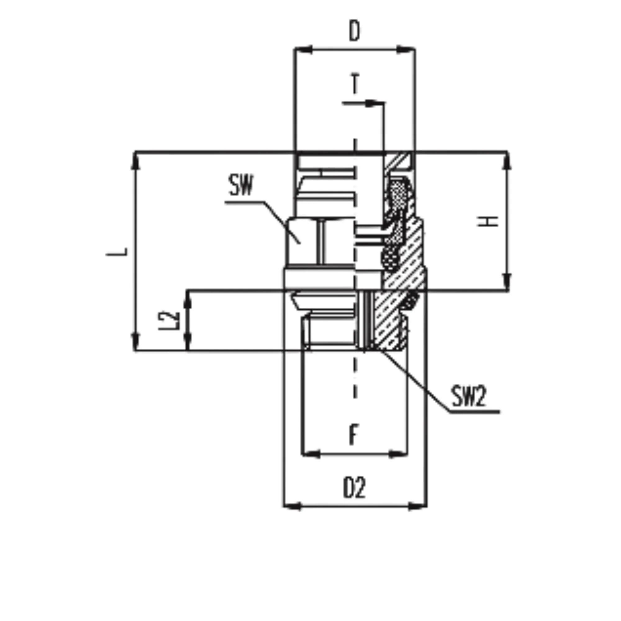 Numatics | Aventics NP Brass Push-in fitting 5/16 in Tube X 1/8 in MNPT | INWB103-516-020 - Image 3
