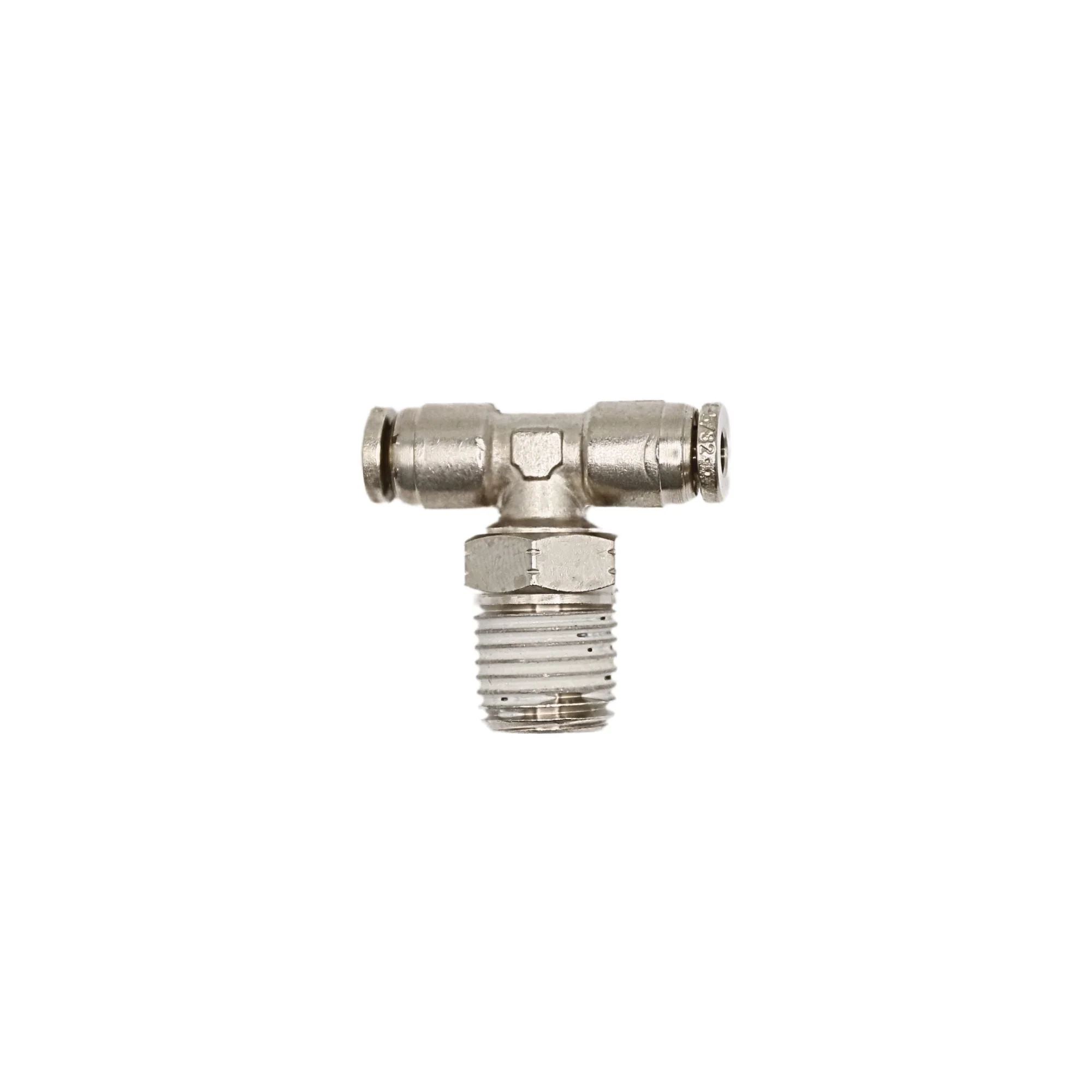 Numatics | Aventics NP Brass Push-in fitting 5/32 in Tube 1/4 in MNPT Swivel branch tee | INB114-532-021