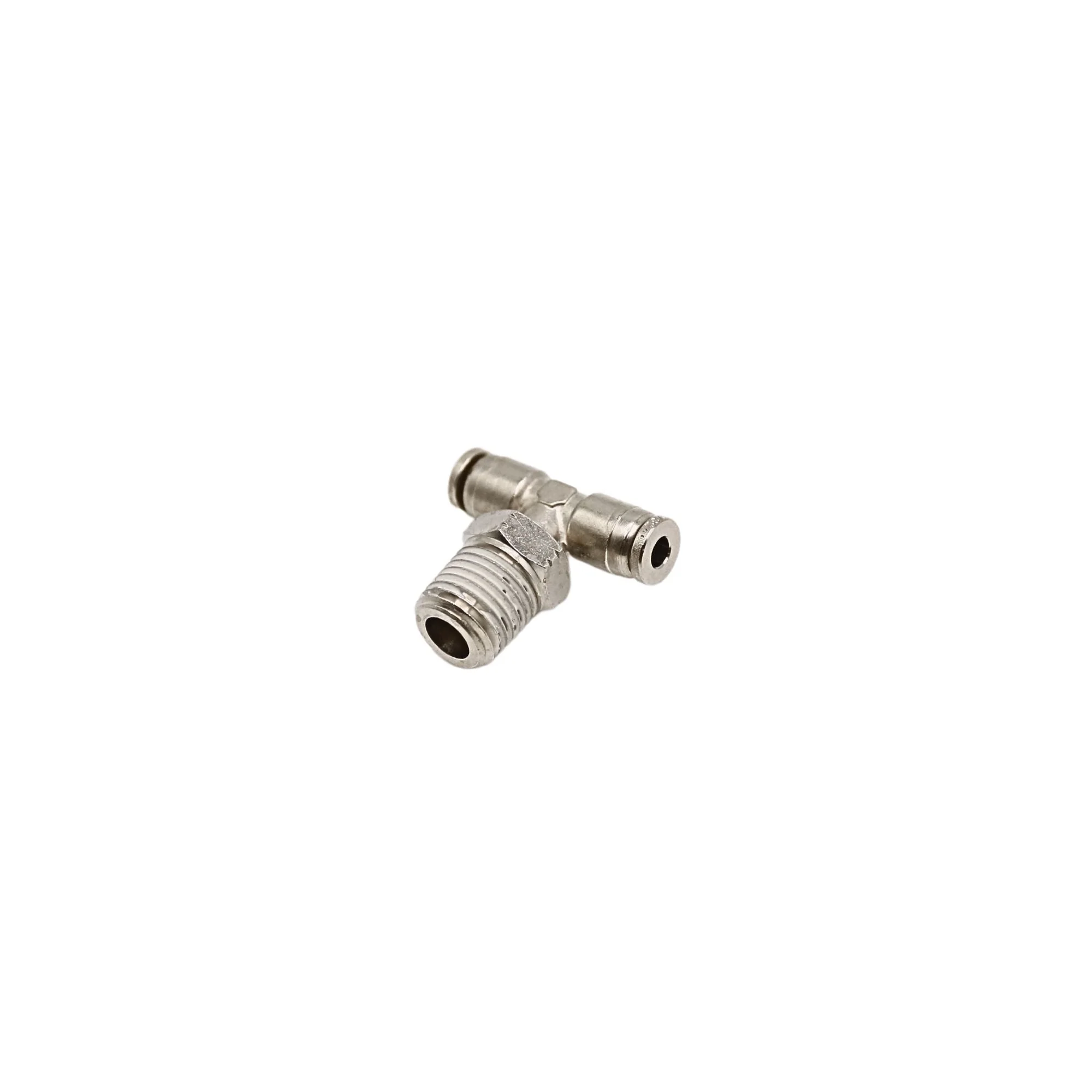 Numatics | Aventics NP Brass Push-in fitting 5/32 in Tube 1/4 in MNPT Swivel branch tee | INB114-532-021 - Image 2