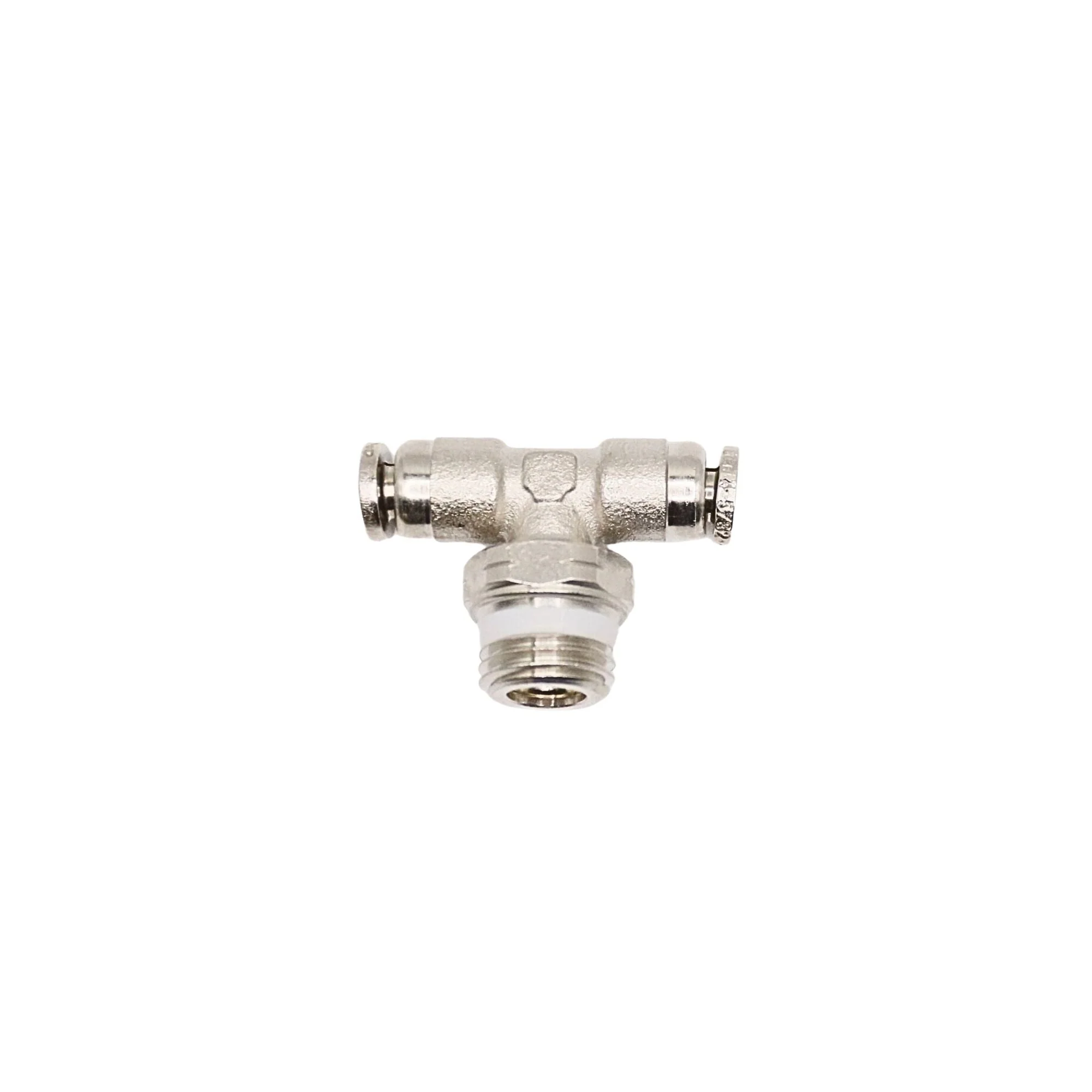 Numatics | Aventics NP Brass Push-in fitting 5/32 in Tube X 1/4 in MNPT swivel branch tee | INWB114-532-021
