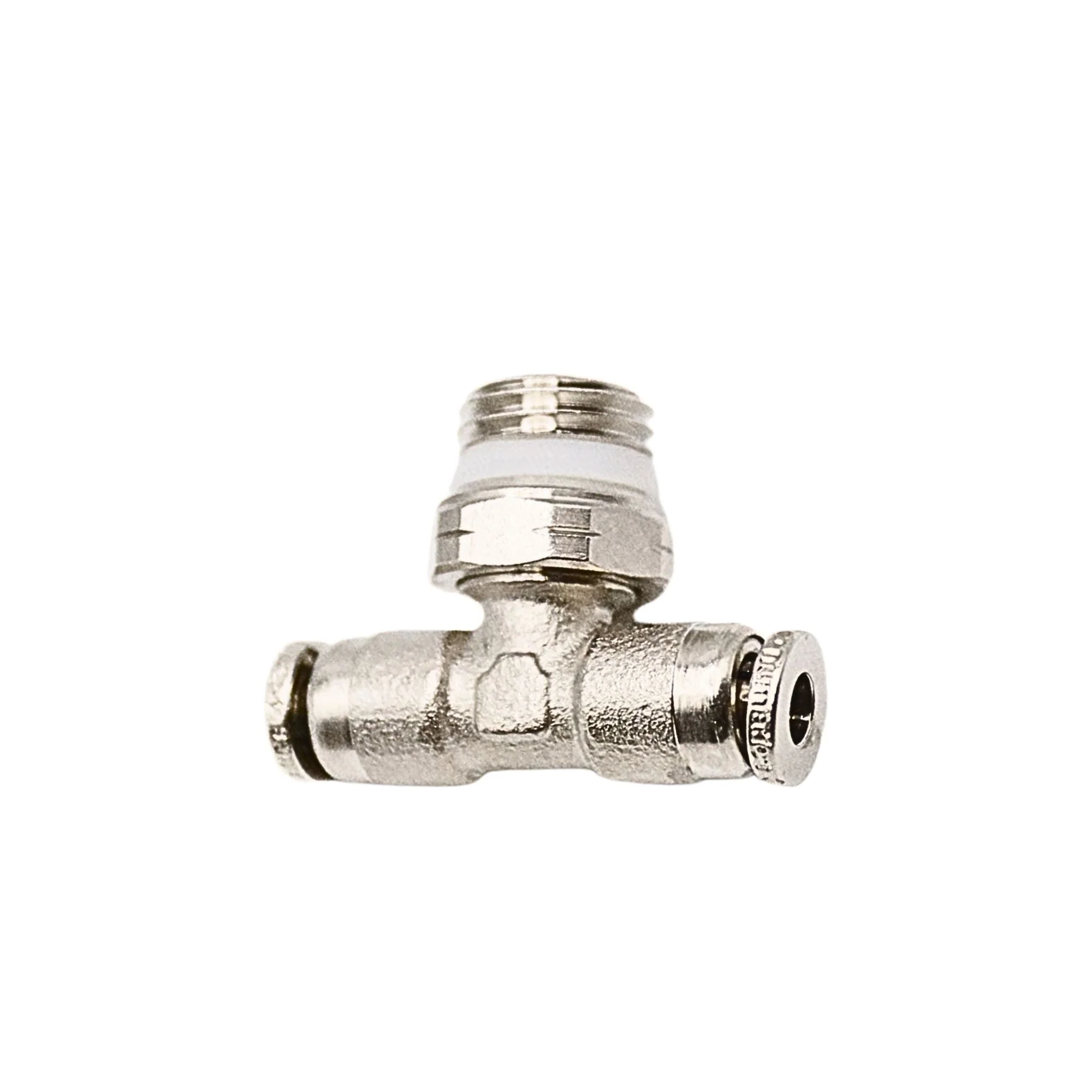 Numatics | Aventics NP Brass Push-in fitting 5/32 in Tube X 1/4 in MNPT swivel branch tee | INWB114-532-021 - Image 2