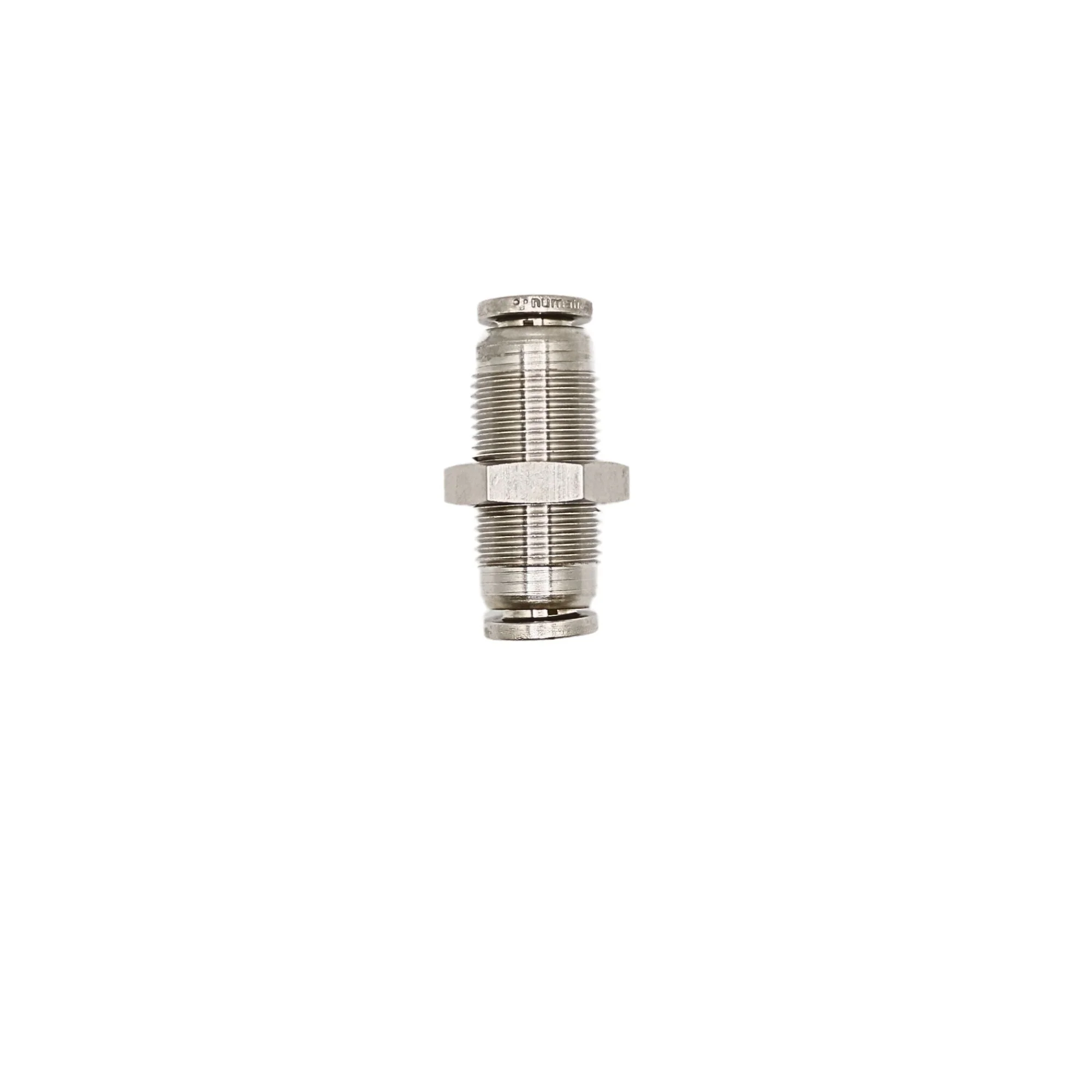 Numatics | Aventics NP Brass Push-in fitting 6mm Tube bulkhead union | NB101-006-000