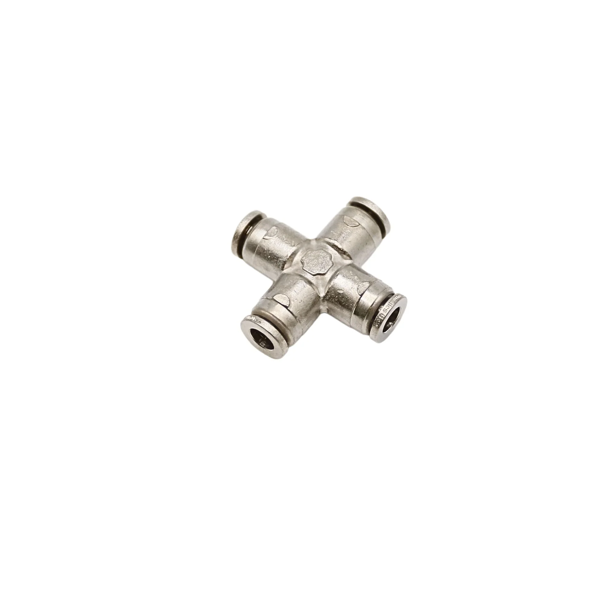 Numatics | Aventics NP Brass Push-in fitting 6mm Tube union cross | NB117-006-000 - Image 2