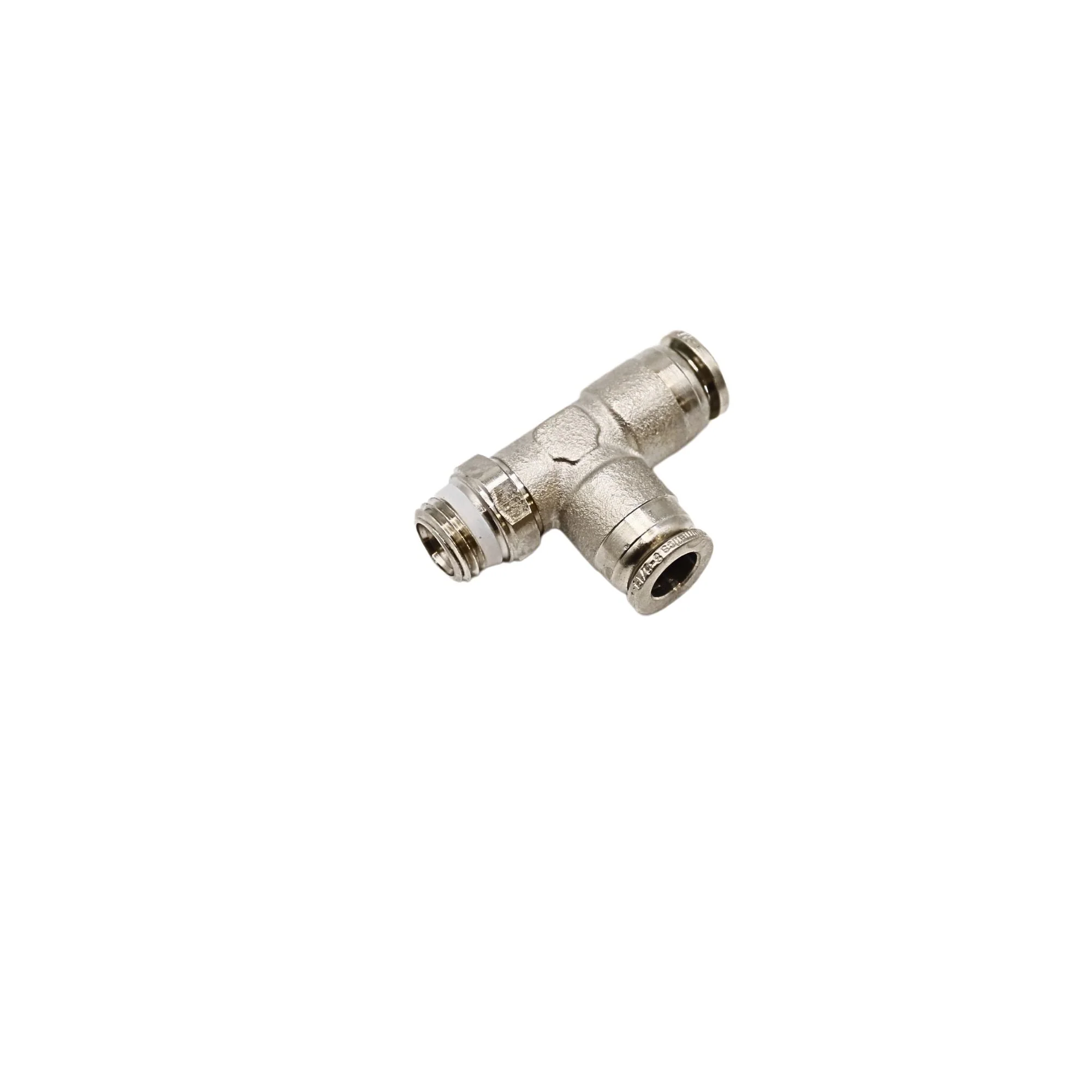 Numatics | Aventics NP Brass Push-in fitting 8mm Tube 1/4 in MNPT Swivel run tee | NWB116-008-001 - Image 2