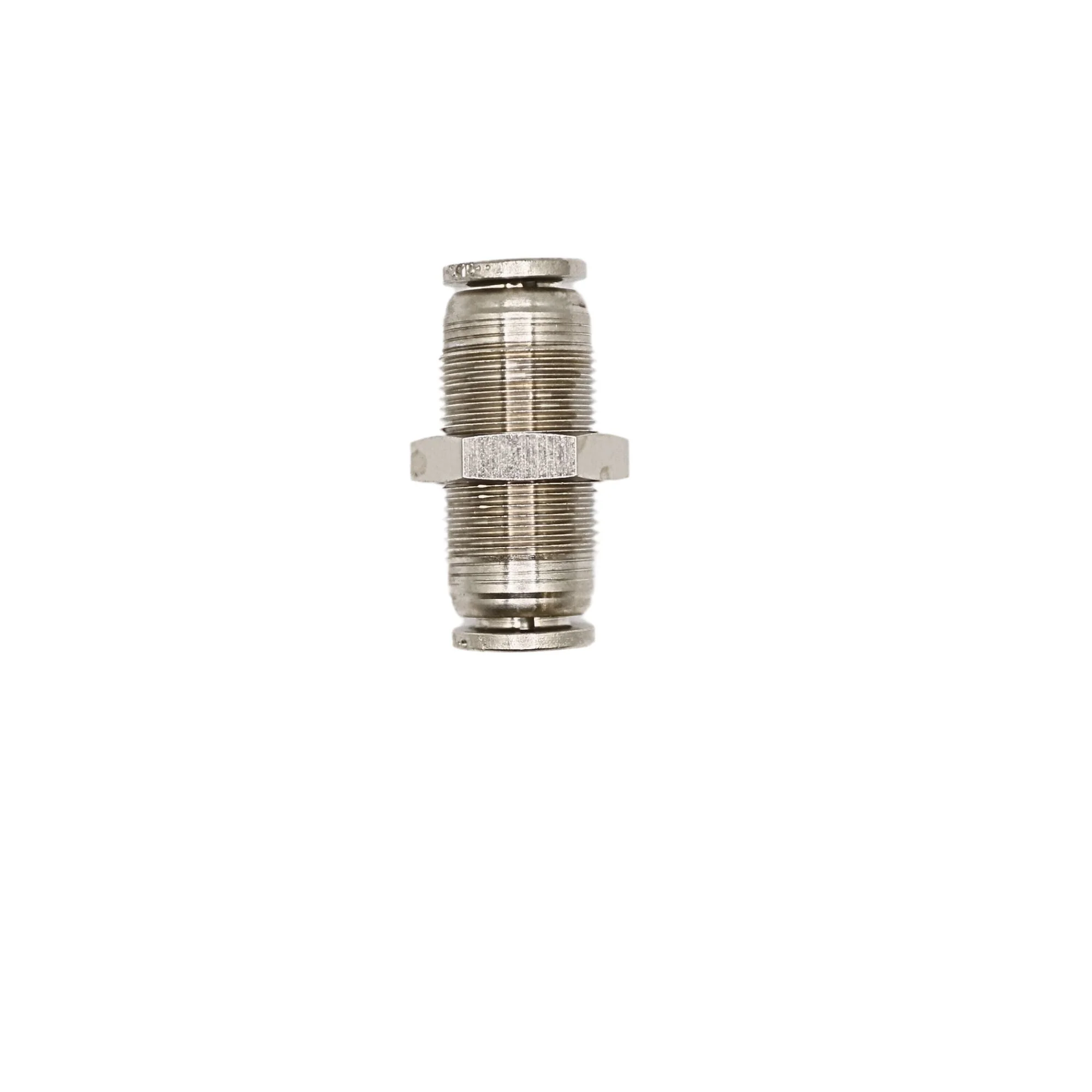Numatics | Aventics NP Brass Push-in fitting 8mm Tube bulkhead union | NB101-008-000
