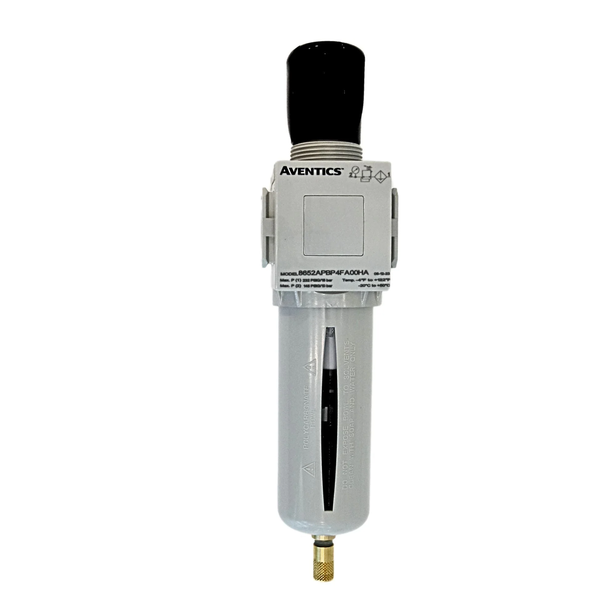 Numatics | Aventics - Particulate Filter/Regulator 652 Series 1/2 in NPT, 5MIC, 7-145PSI | 8652APBP4FA00HA - Image 2