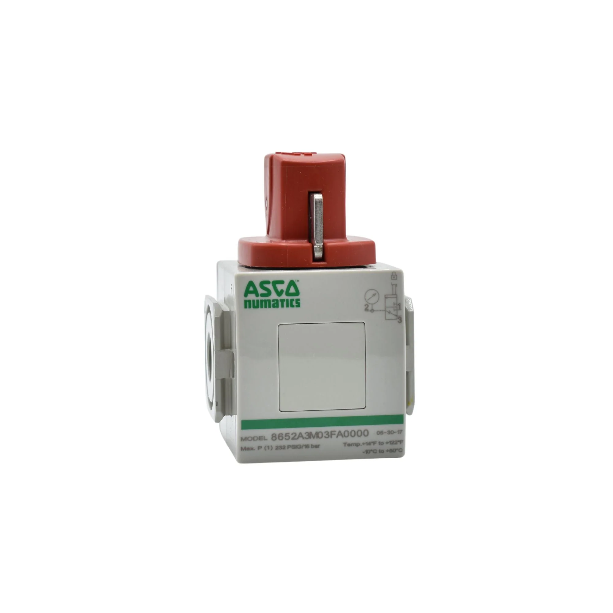 Numatics | Aventics Shutoff Valve 652 Series 3/2 3/8 in NPT, 1/4 in NPT | 8652A3M03FA0000 - Image 2