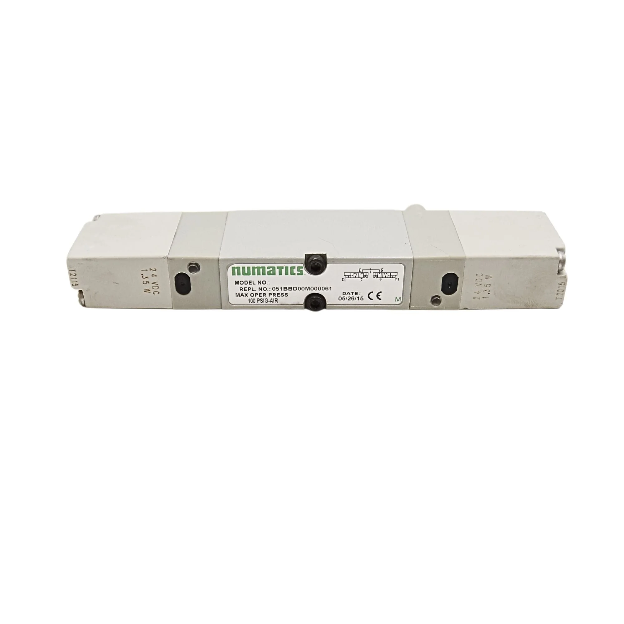 Numatics | Aventics Solenoid Pilot Valve 2005 Series Dual 3 way NC 24VDC | 051BBD00M000061
