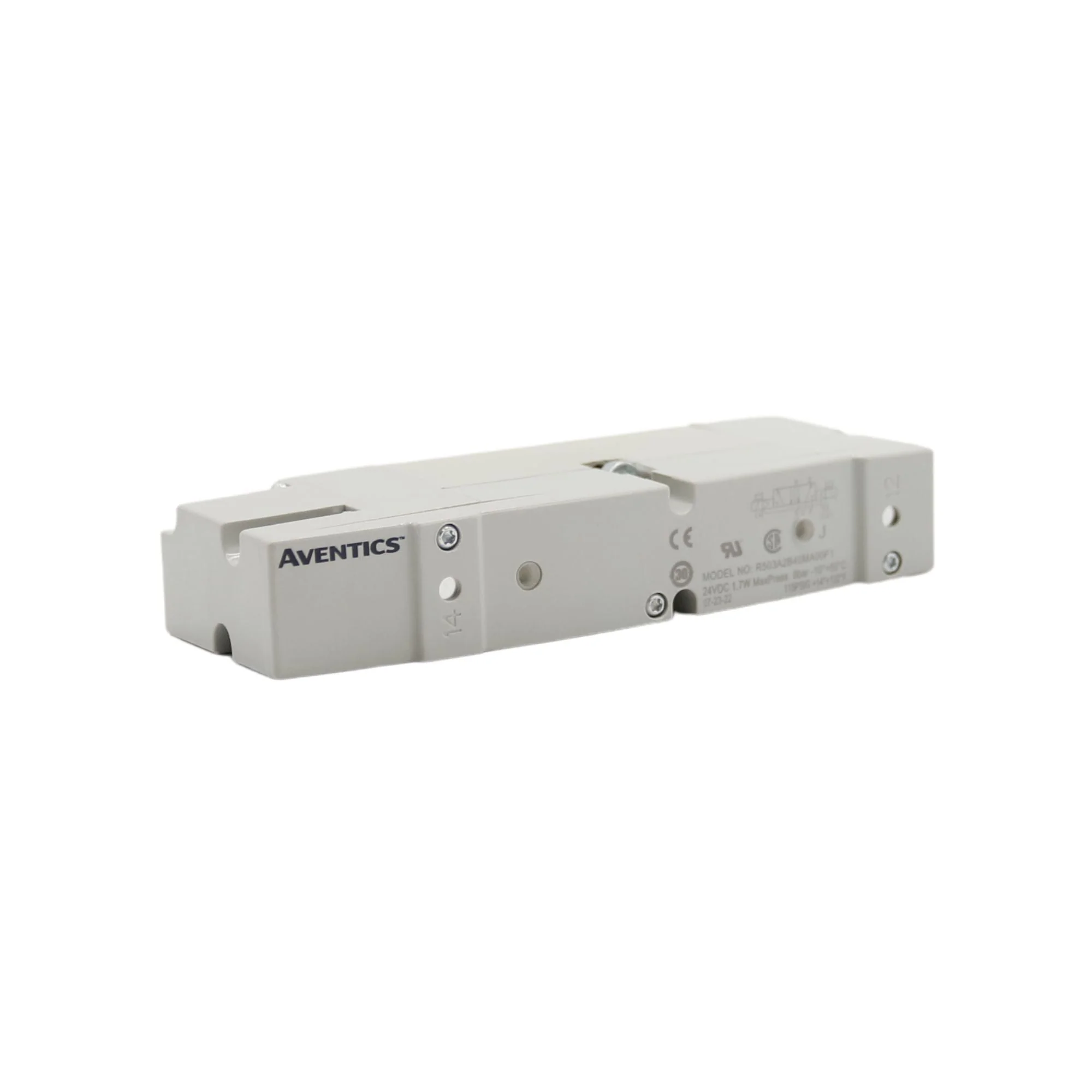 Numatics | Aventics Solenoid Pilot Valve 503 Series 4/2 Detent 24VDC | R503A2B40MA00F1